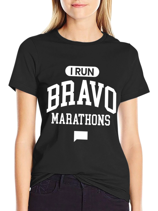 I Run Bravo Marathons Graphic T-Shirt