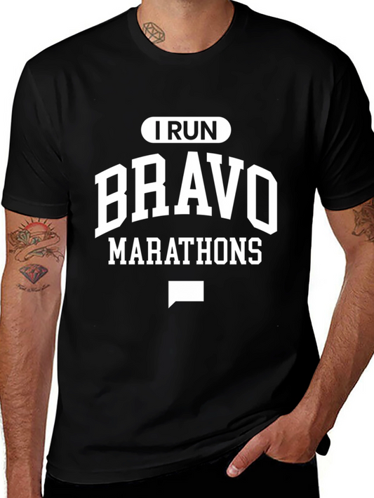 I Run Bravo Marathons Graphic T-Shirt