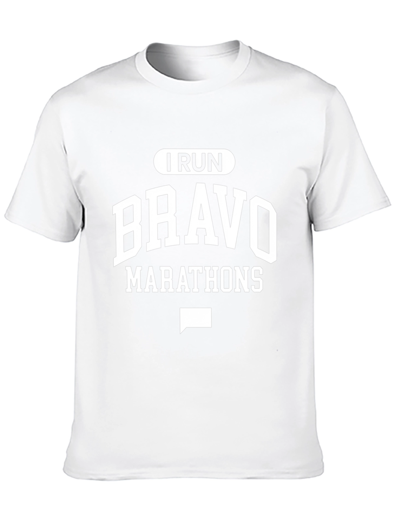 I Run Bravo Marathons Graphic T-Shirt