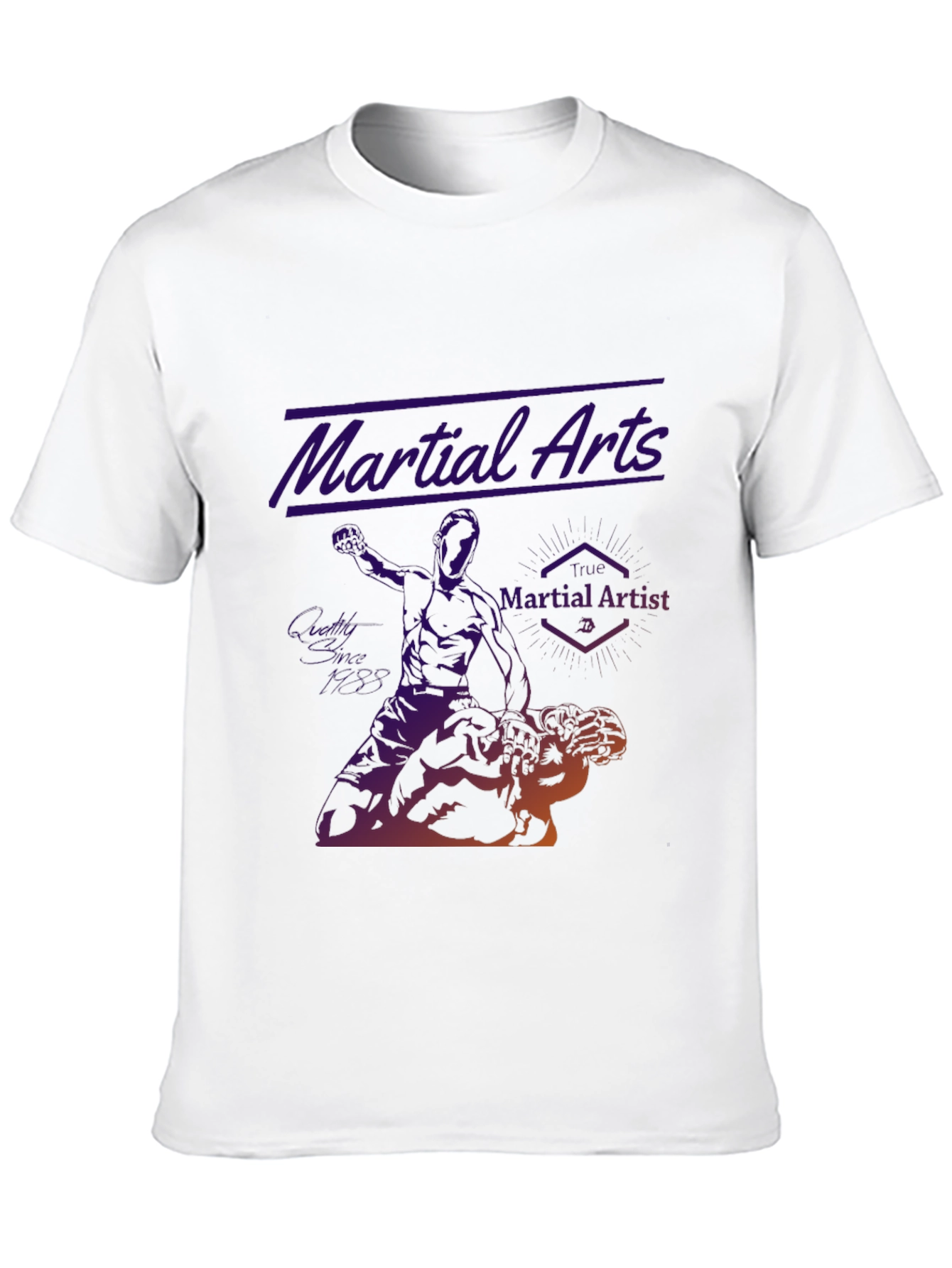 Martial Arts Graphic Tee - Black