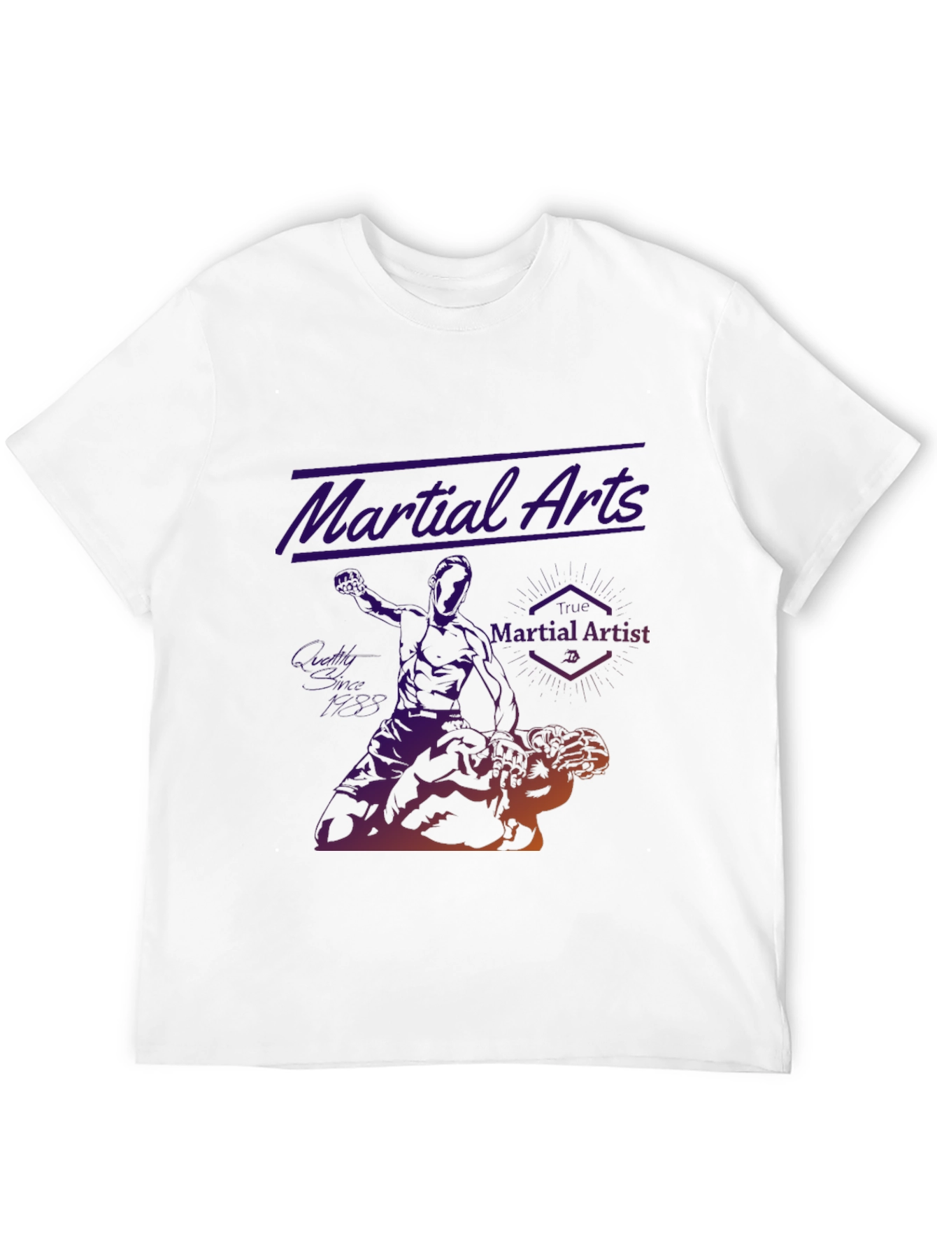 Martial Arts Graphic Tee - Black