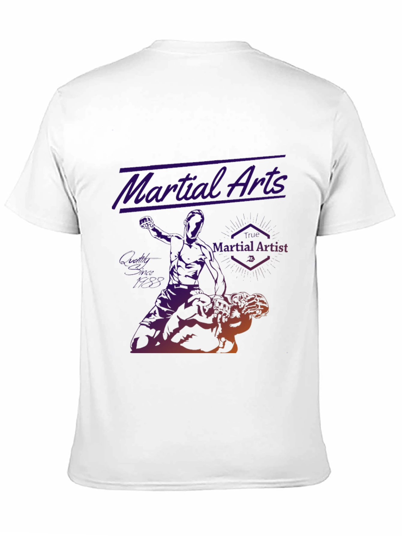 Martial Arts Graphic Tee - Black