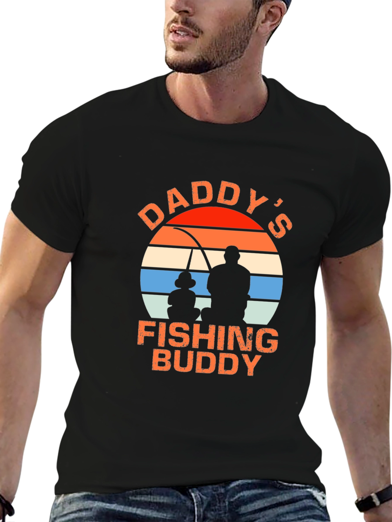 Daddys Fishing Buddy Graphic T-Shirt