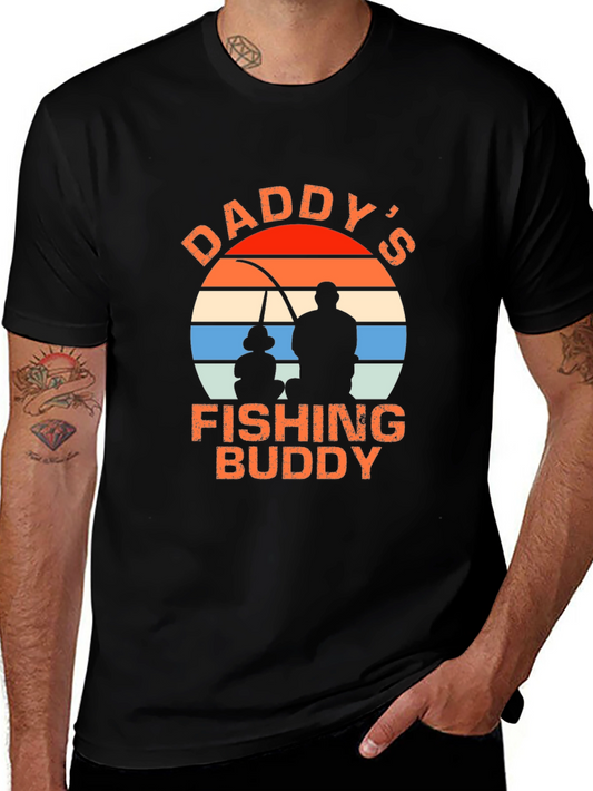 Daddys Fishing Buddy Graphic T-Shirt