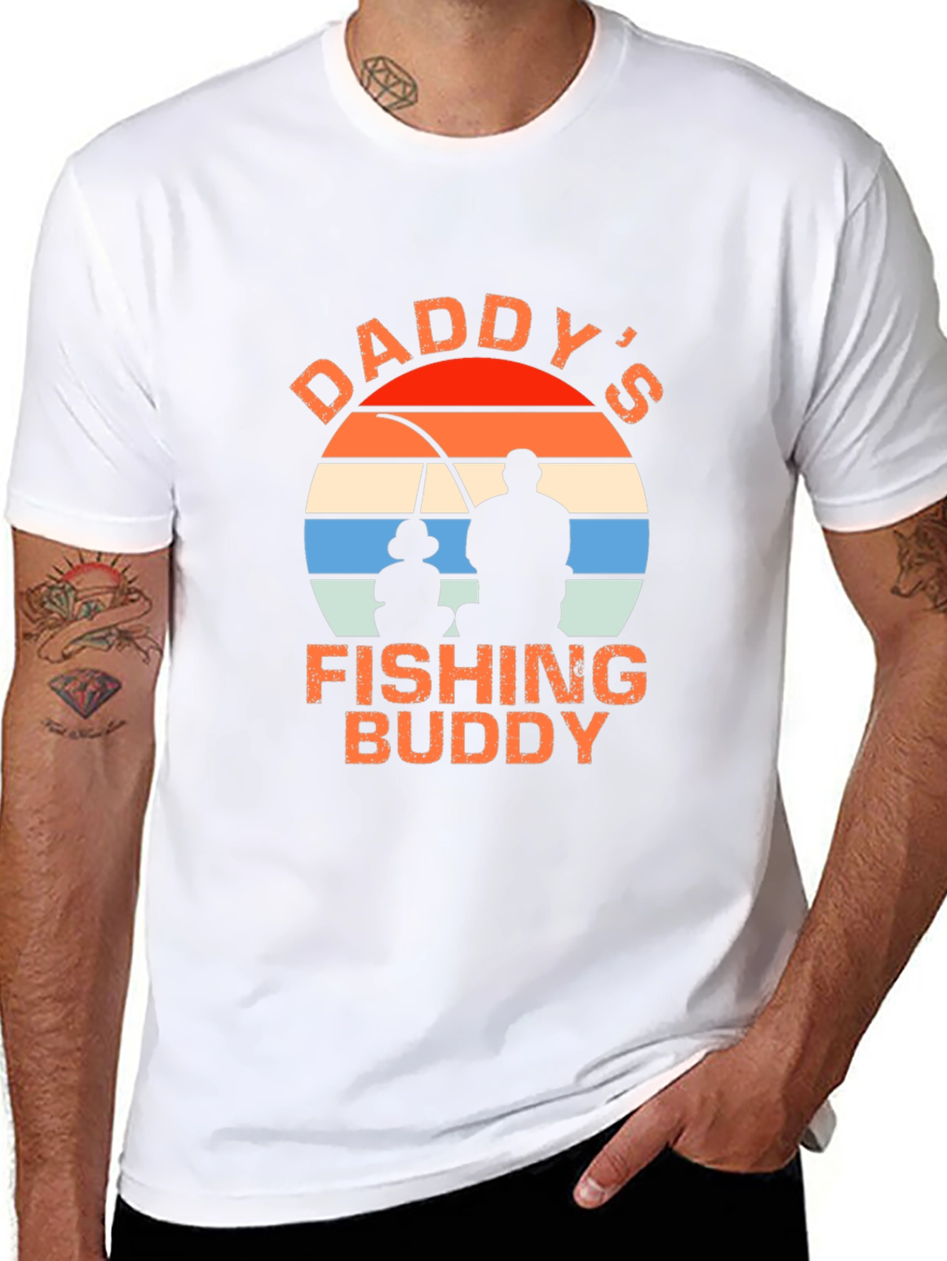 Daddys Fishing Buddy Graphic T-Shirt