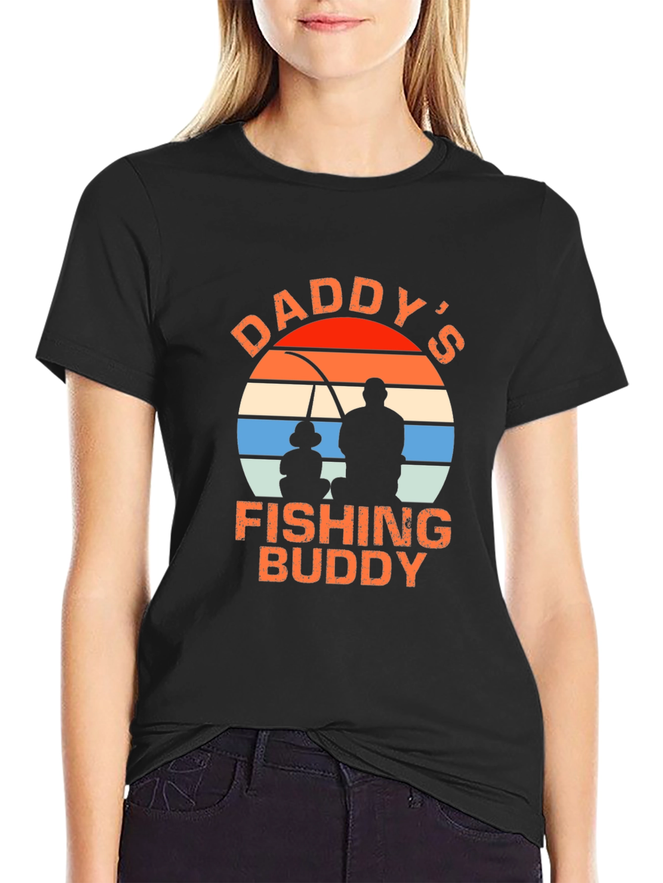 Daddys Fishing Buddy Graphic T-Shirt