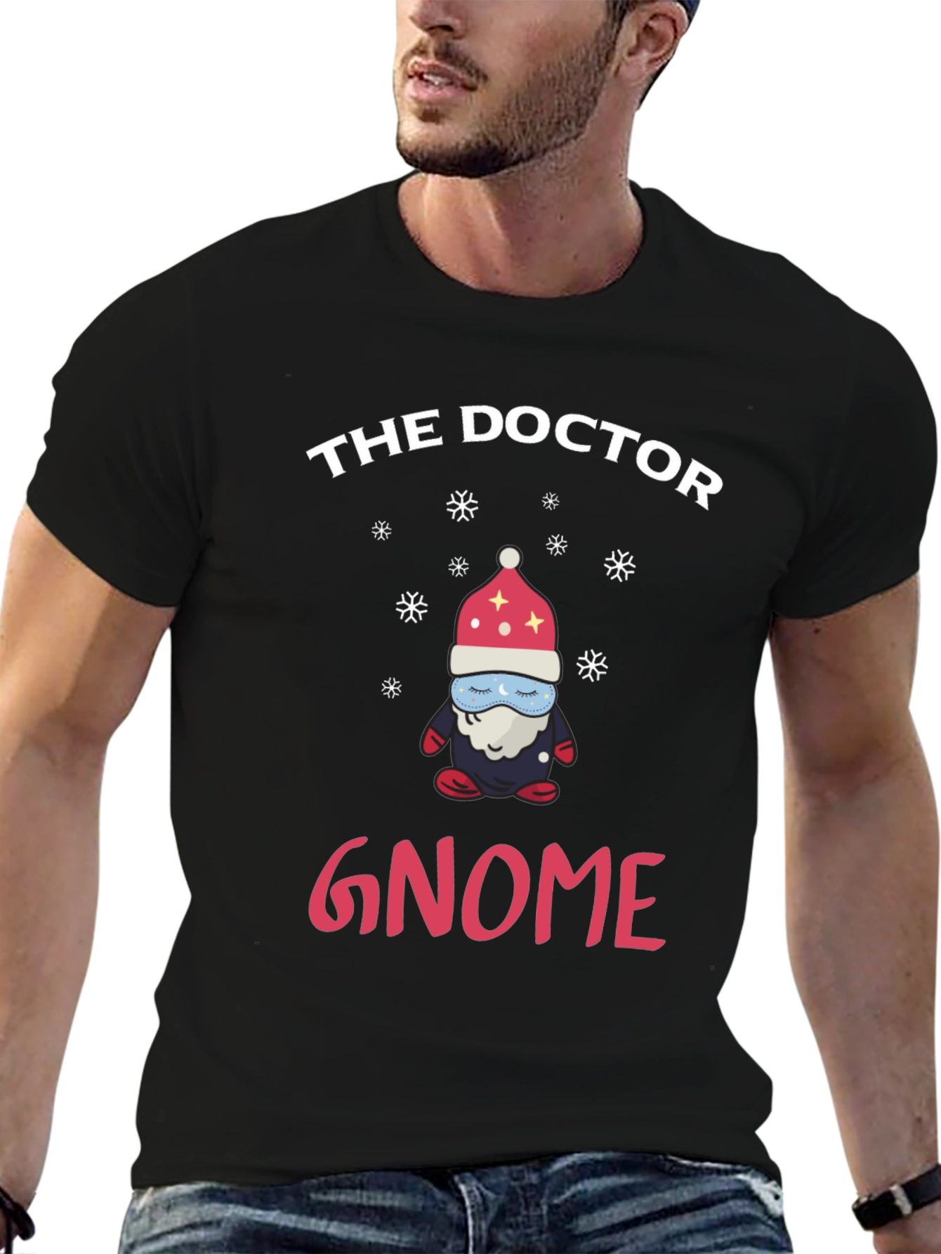 The Doctor Gnome T-Shirt Funny Christmas Holiday Tee