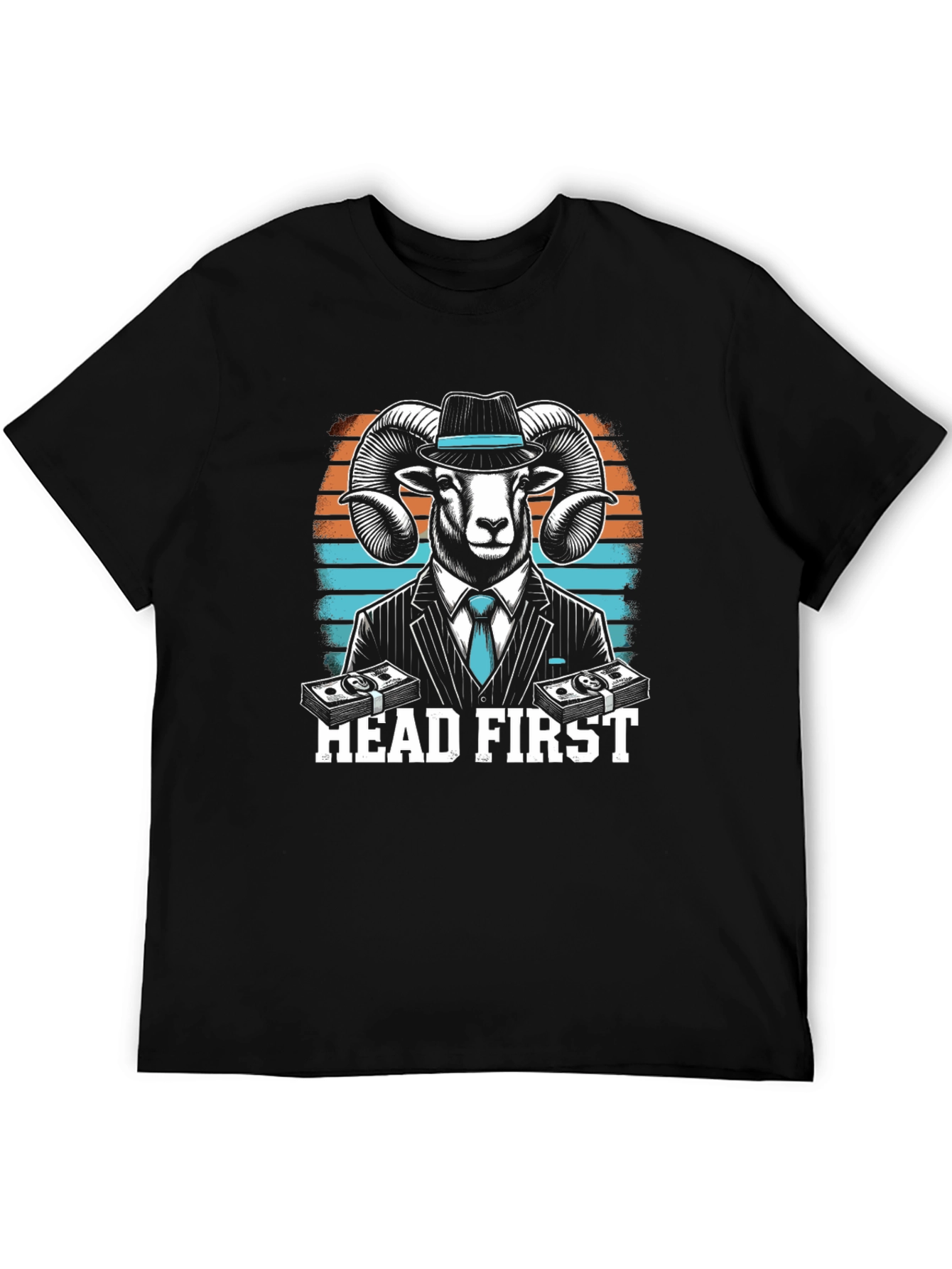 Head First Ram T-Shirt - Black