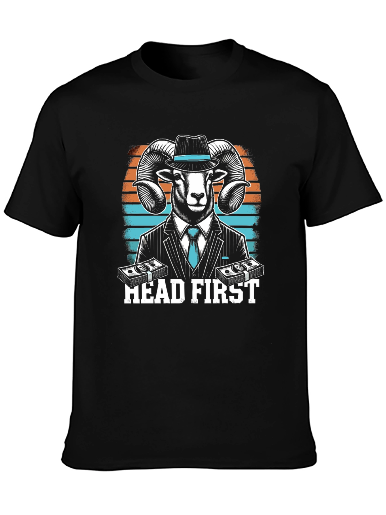 Head First Ram T-Shirt - Black