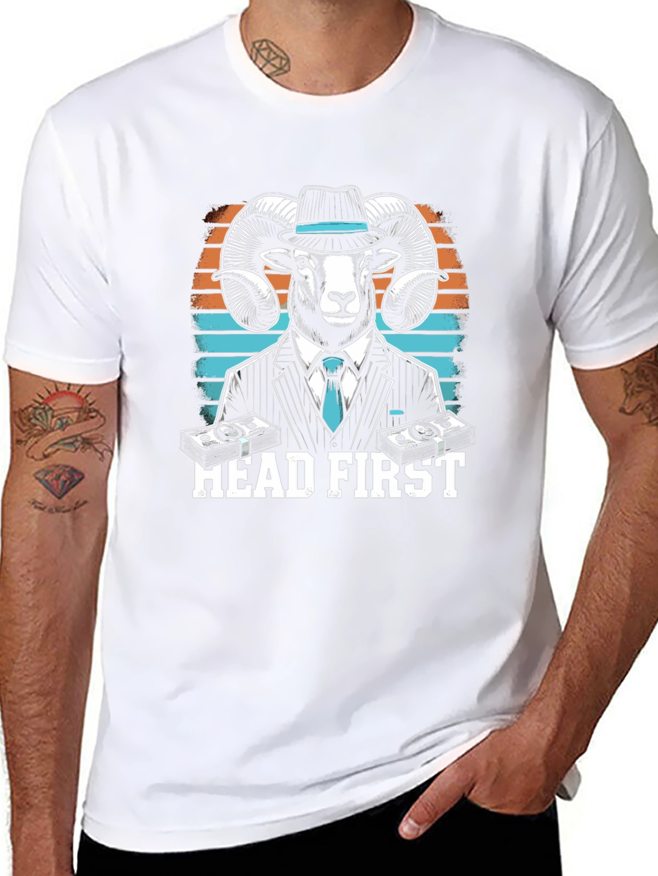 Head First Ram T-Shirt - Black