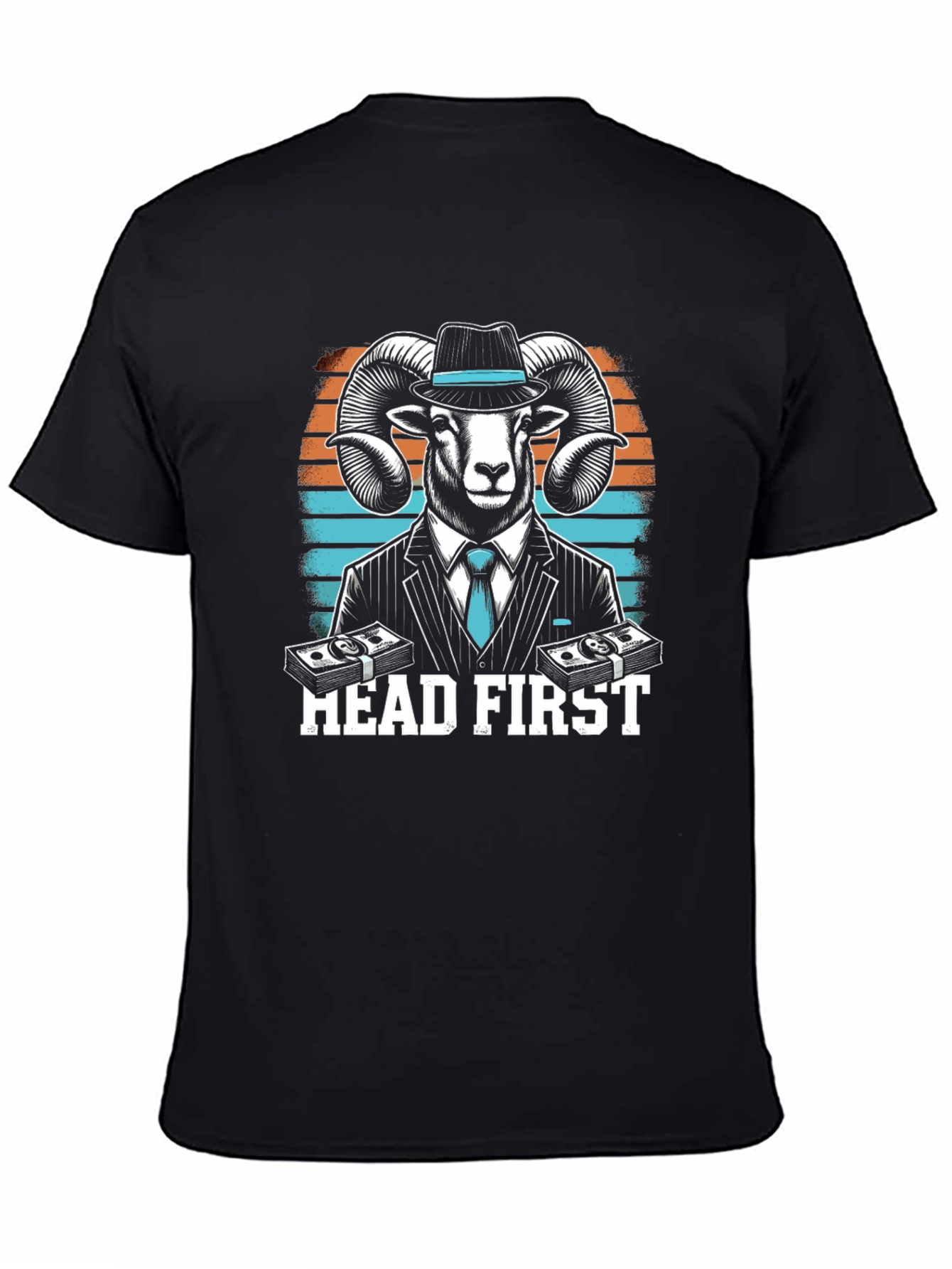 Head First Ram T-Shirt - Black