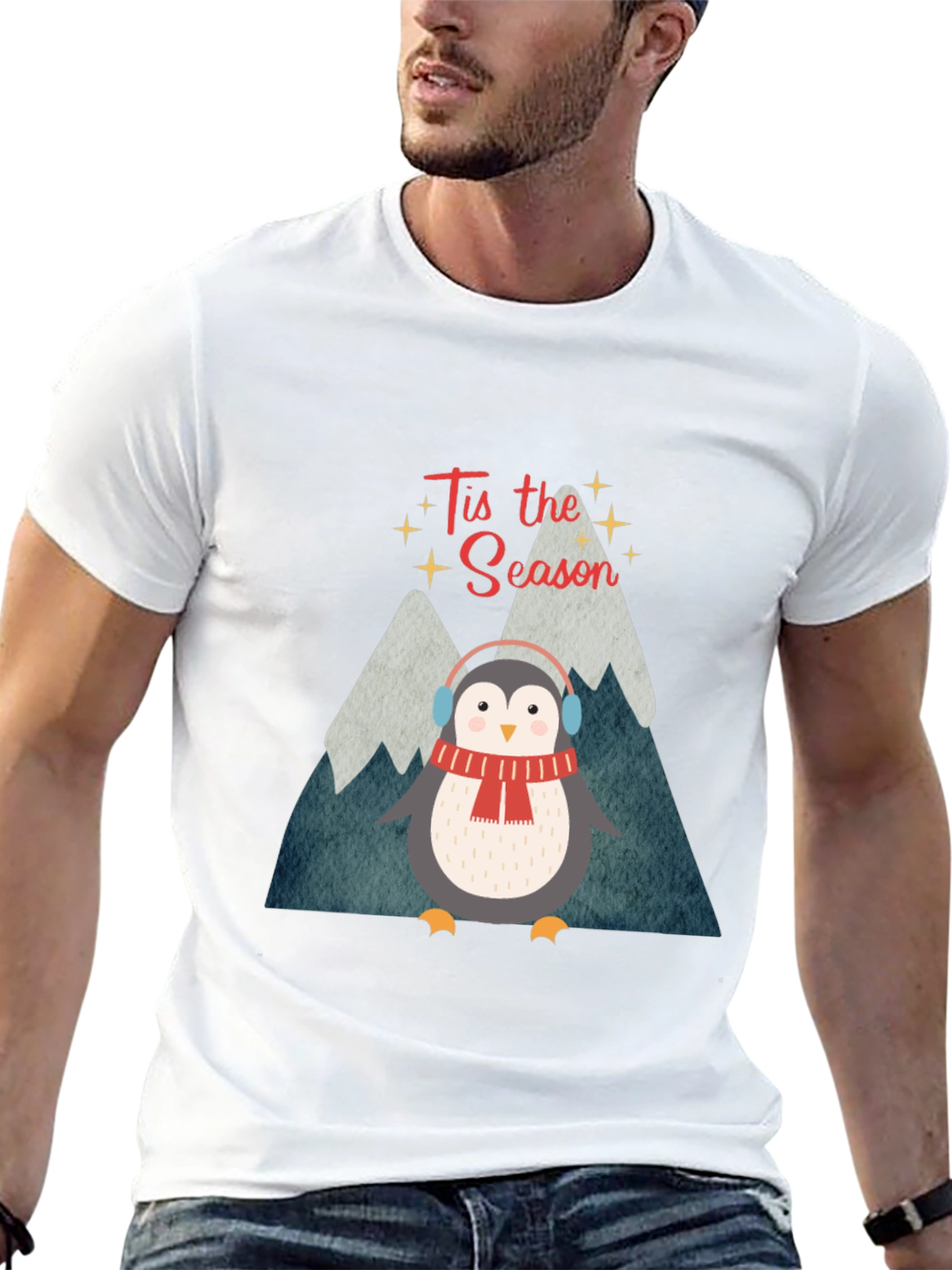 Festive Penguin T-Shirt - Tis the Season Style