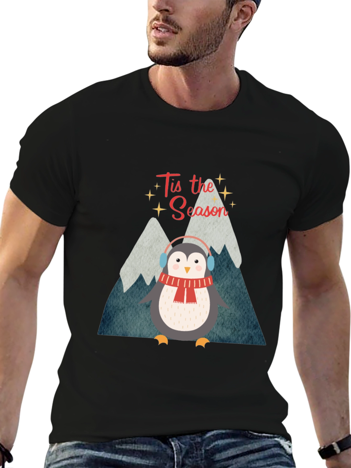Festive Penguin T-Shirt - Tis the Season Style