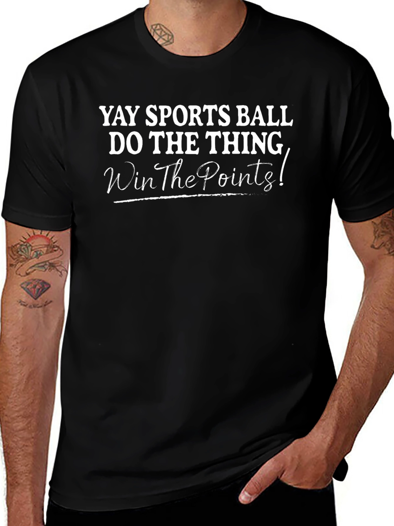 Yay Sports Ball T-Shirt: Humorous Fan Apparel