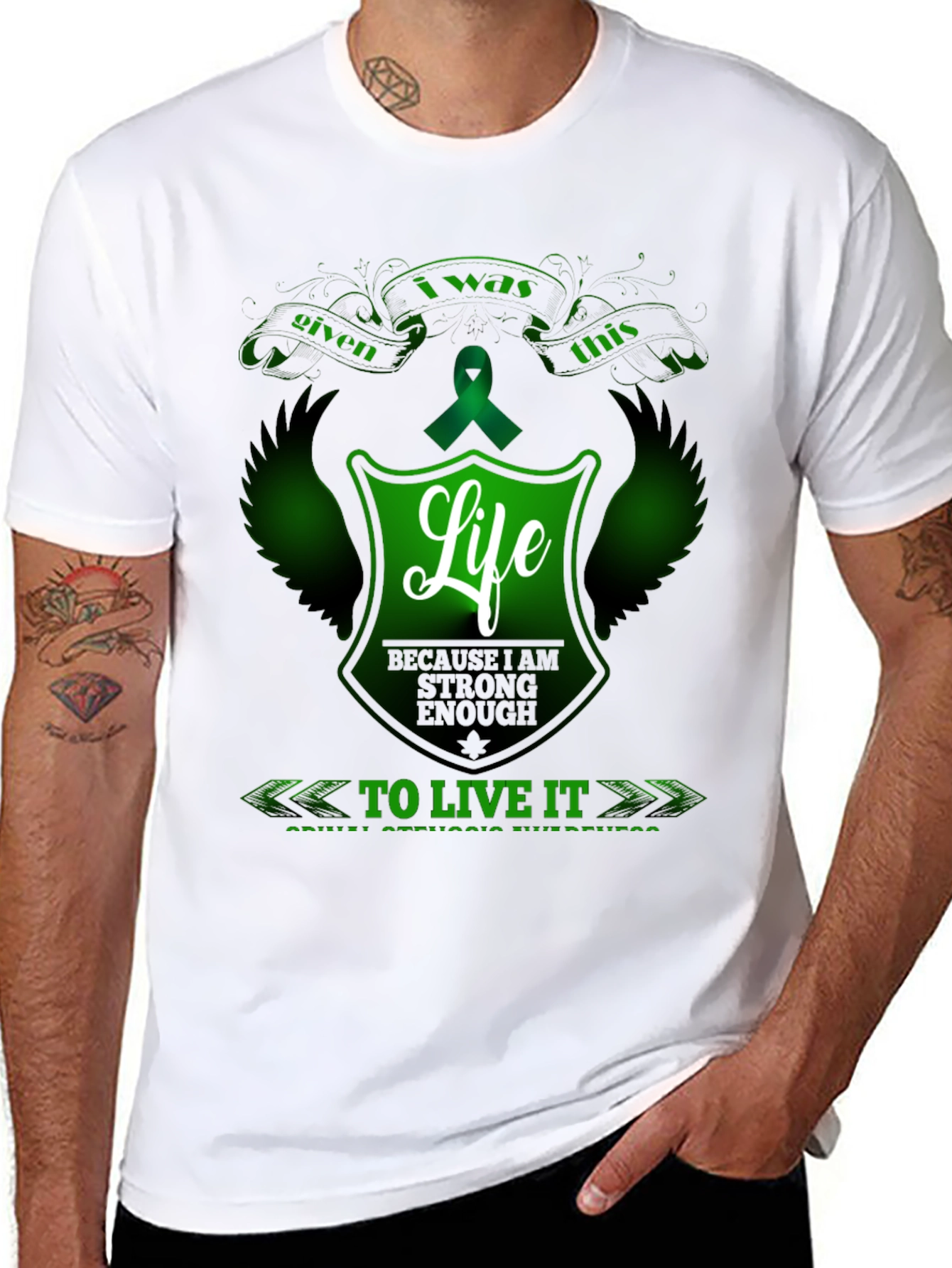 Spinal Stenosis Awareness Graphic T-Shirt