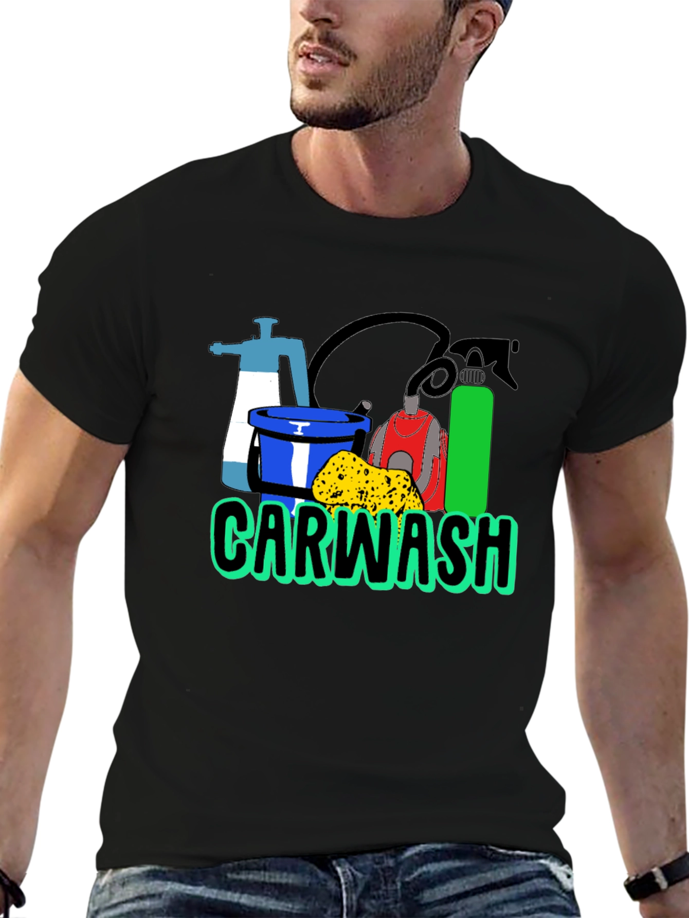 Carwash Graphic Tee - Black