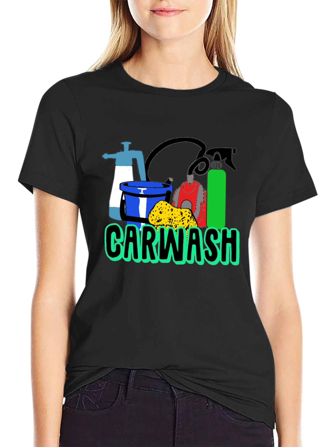 Carwash Graphic Tee - Black