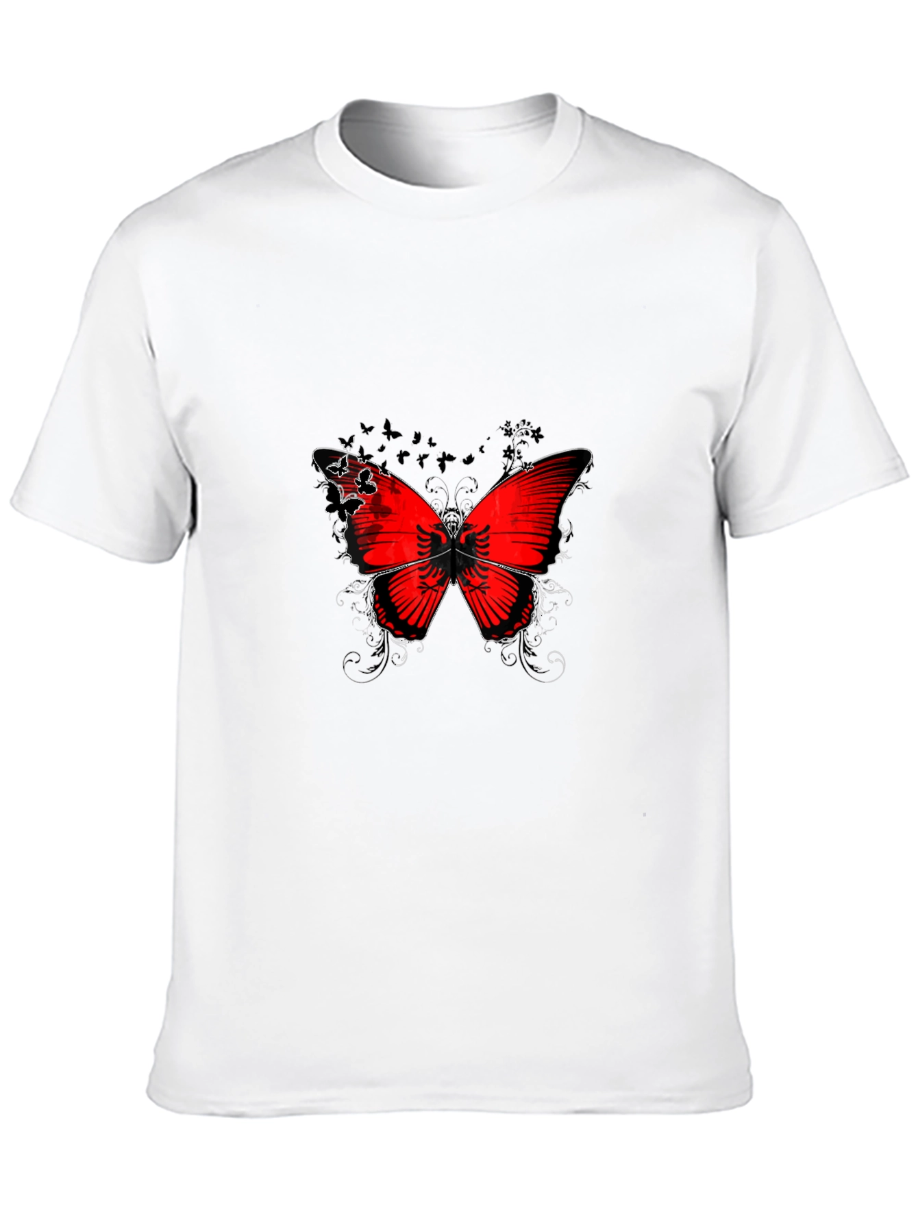 Butterfly Albania Flag T-Shirt