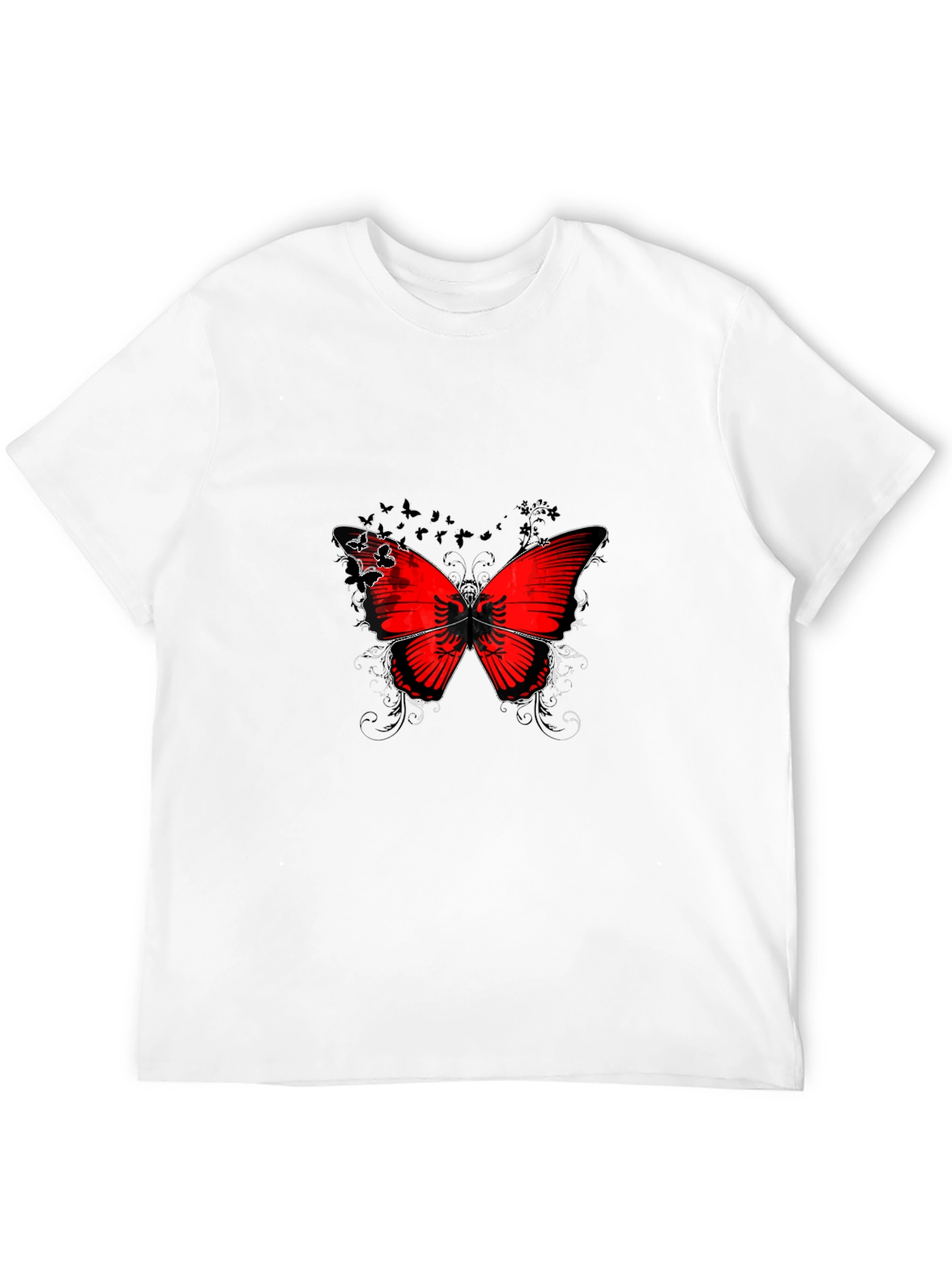 Butterfly Albania Flag T-Shirt