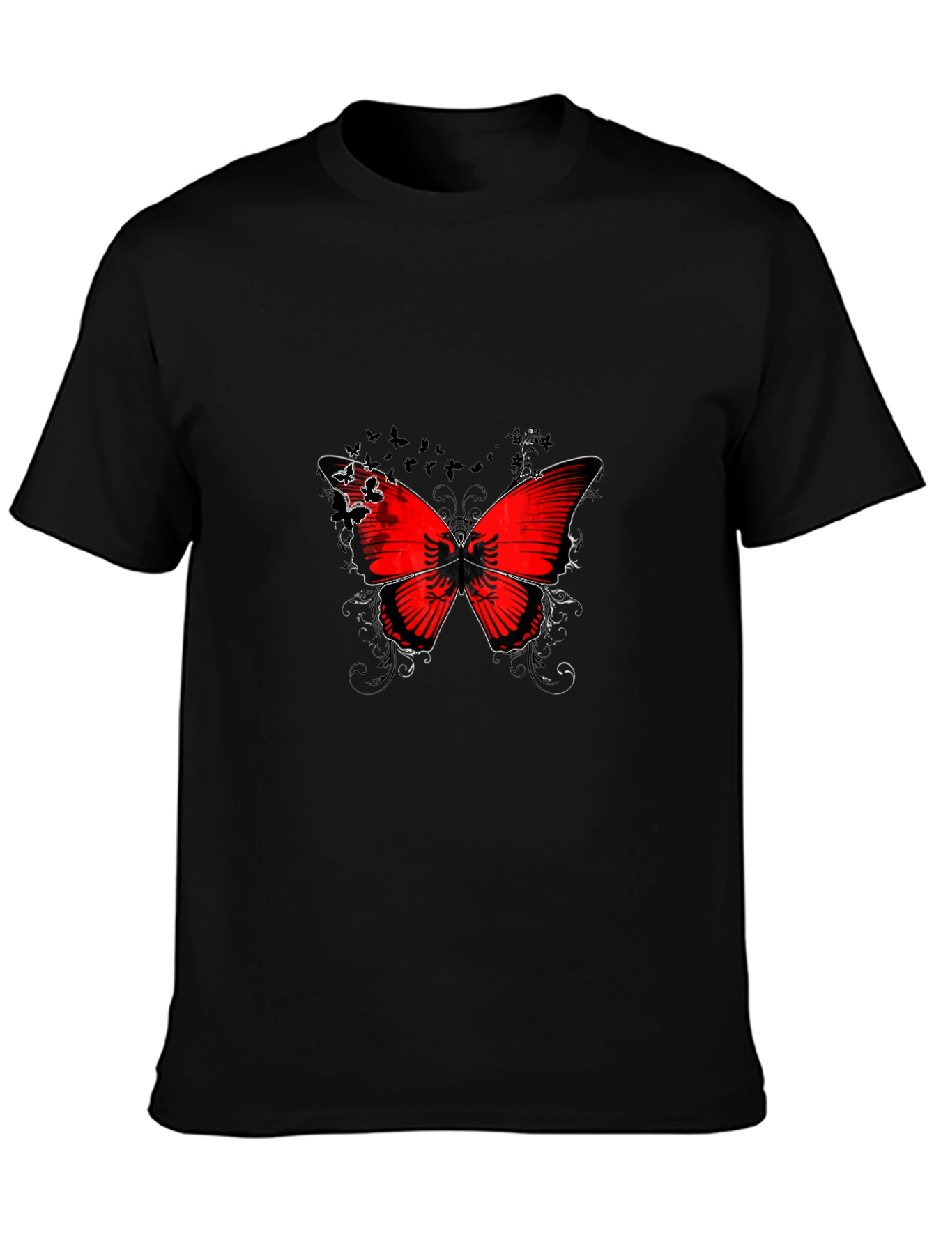 Butterfly Albania Flag T-Shirt