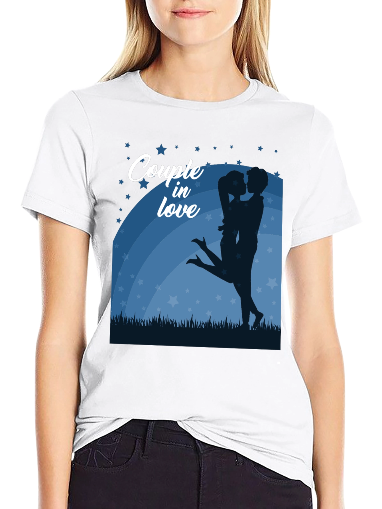 Couple in Love Graphic T-Shirt