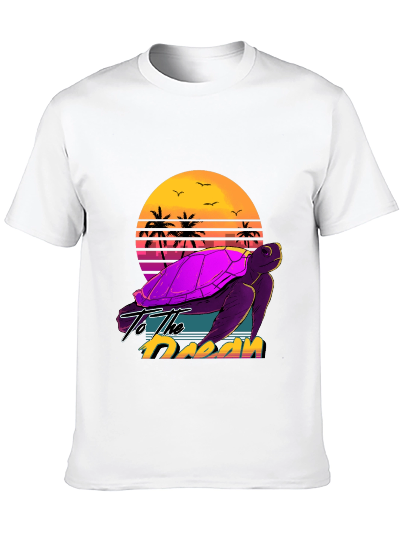Retro Turtle Sunset T-Shirt