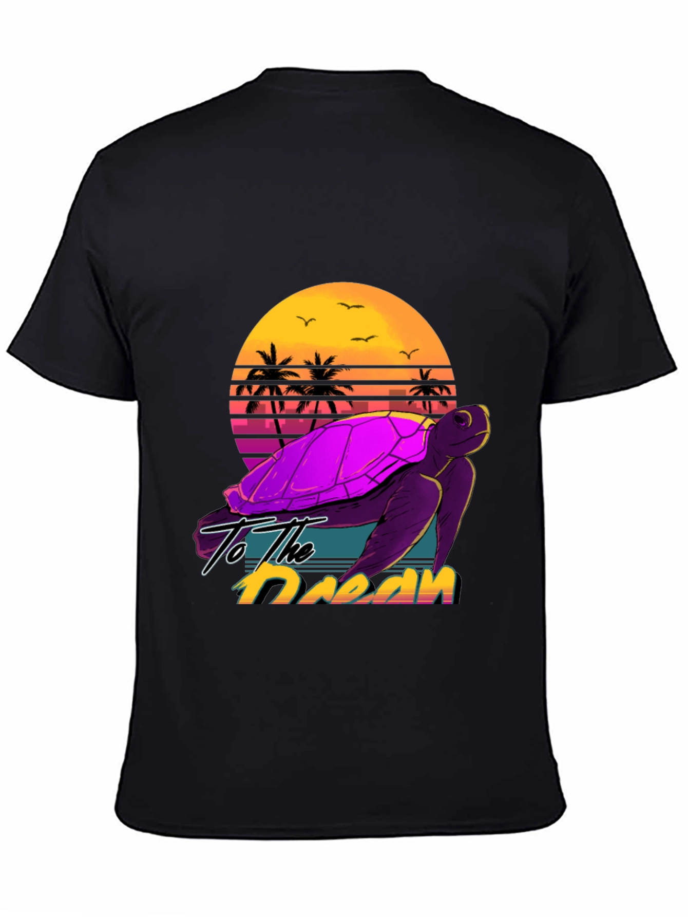 Retro Turtle Sunset T-Shirt