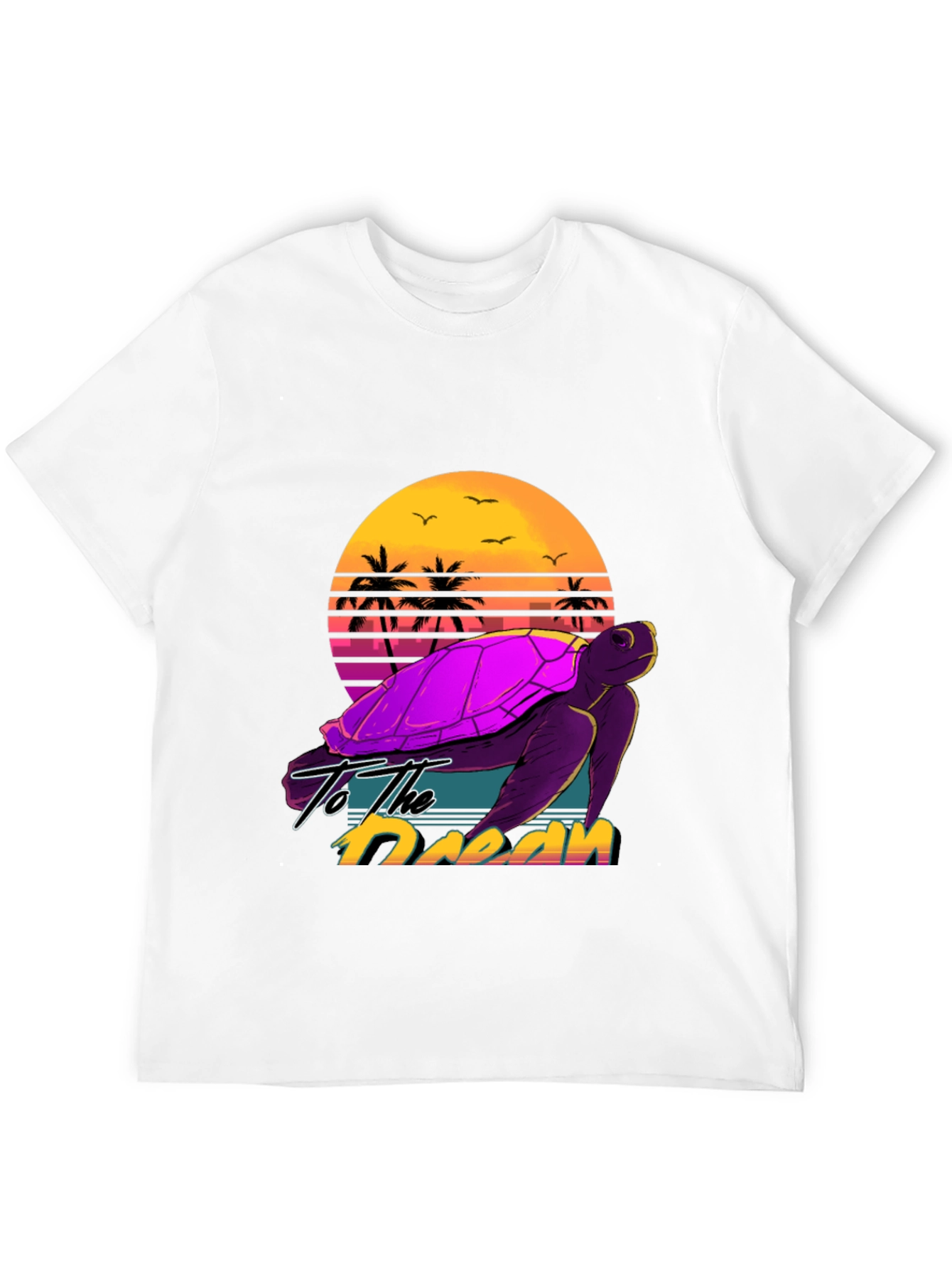 Retro Turtle Sunset T-Shirt