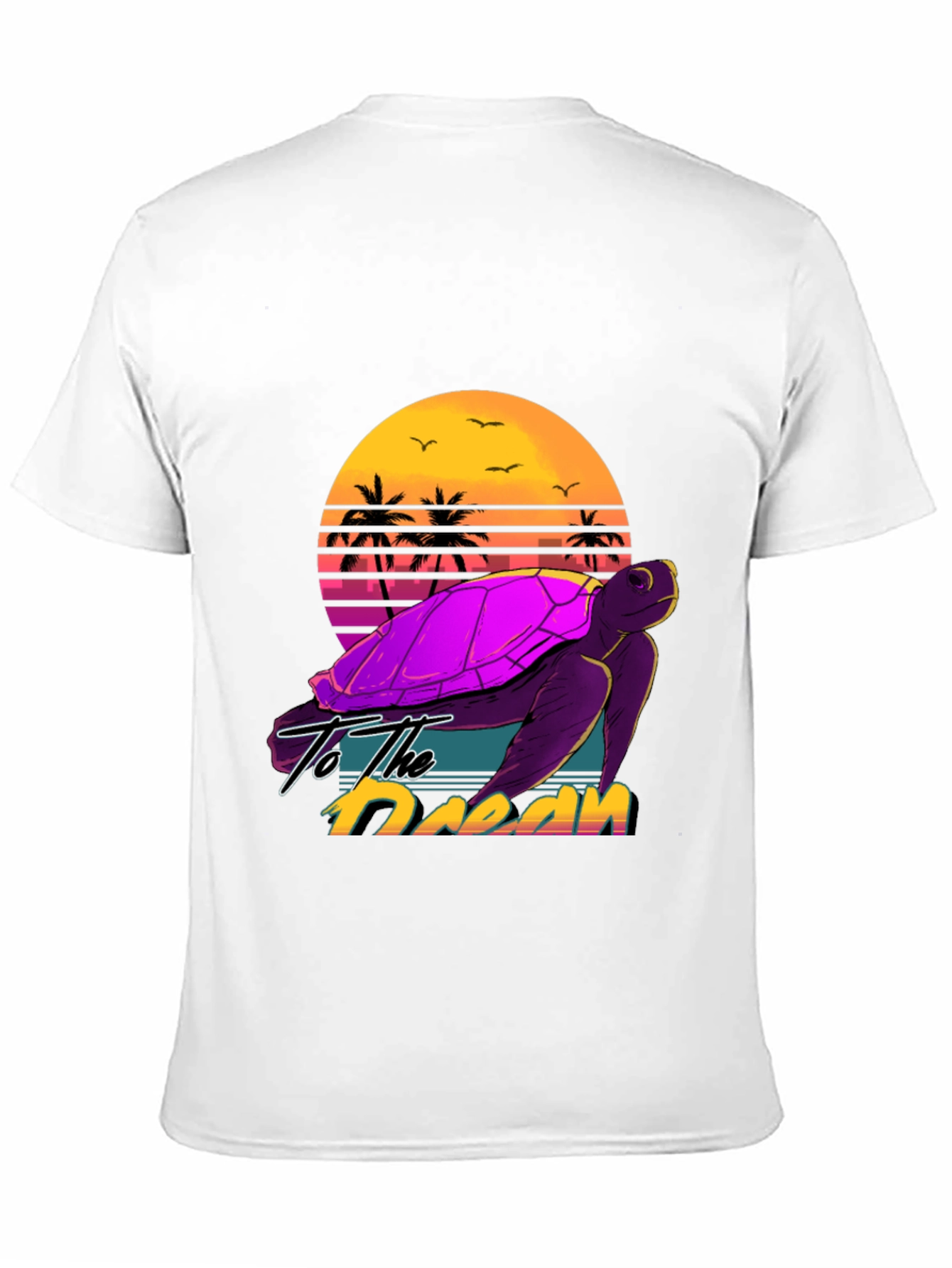 Retro Turtle Sunset T-Shirt
