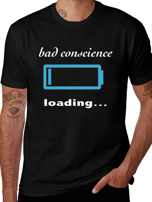Bad Conscience Loading T-Shirt - Funny Sarcastic Tee