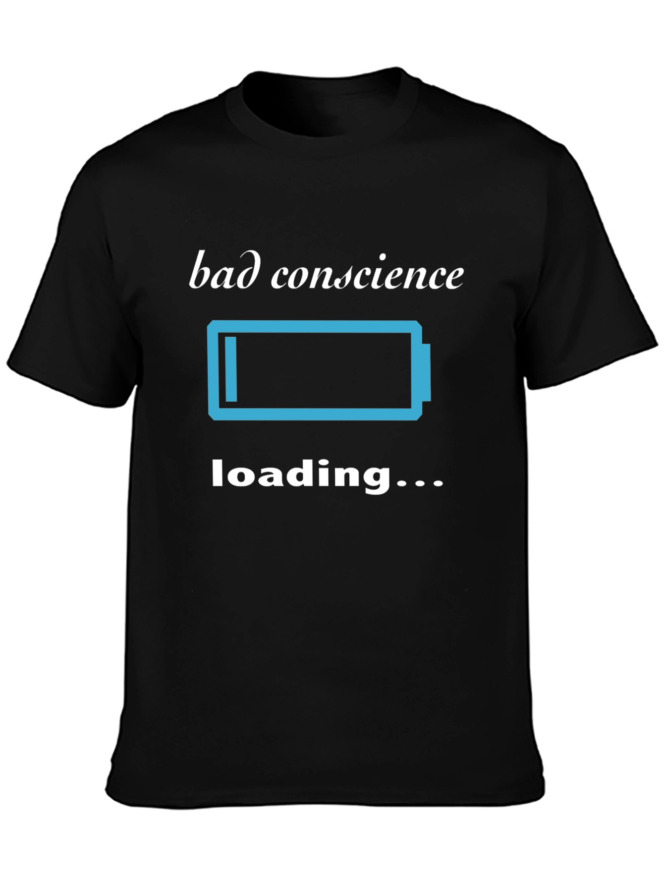 Bad Conscience Loading T-Shirt - Funny Sarcastic Tee