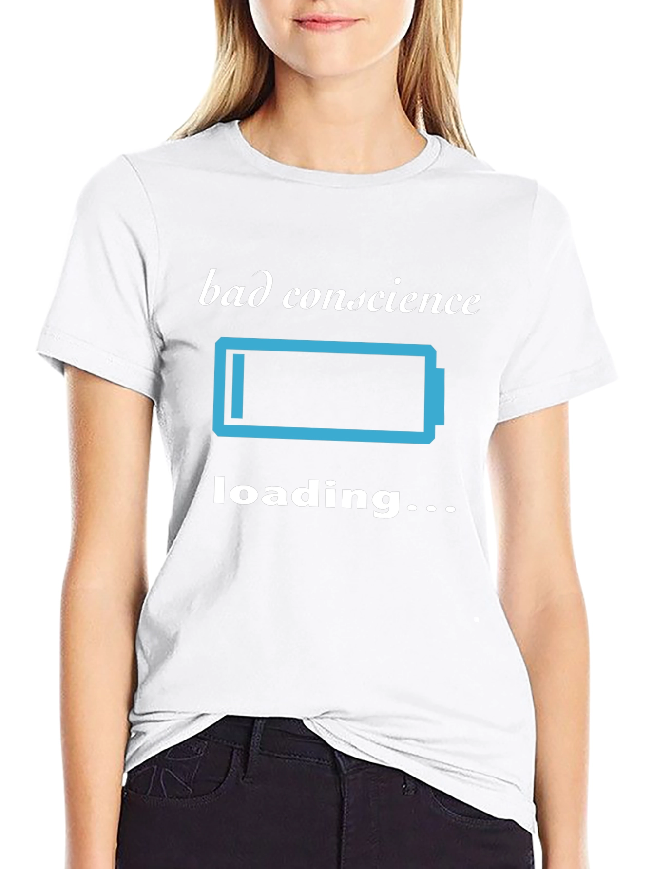 Bad Conscience Loading T-Shirt - Funny Sarcastic Tee