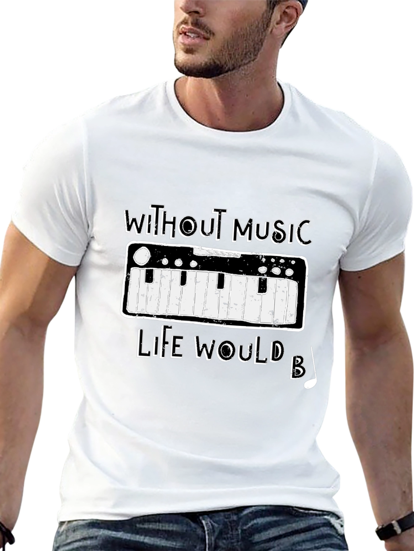 Music Lover Tee - Life Without Music T-Shirt