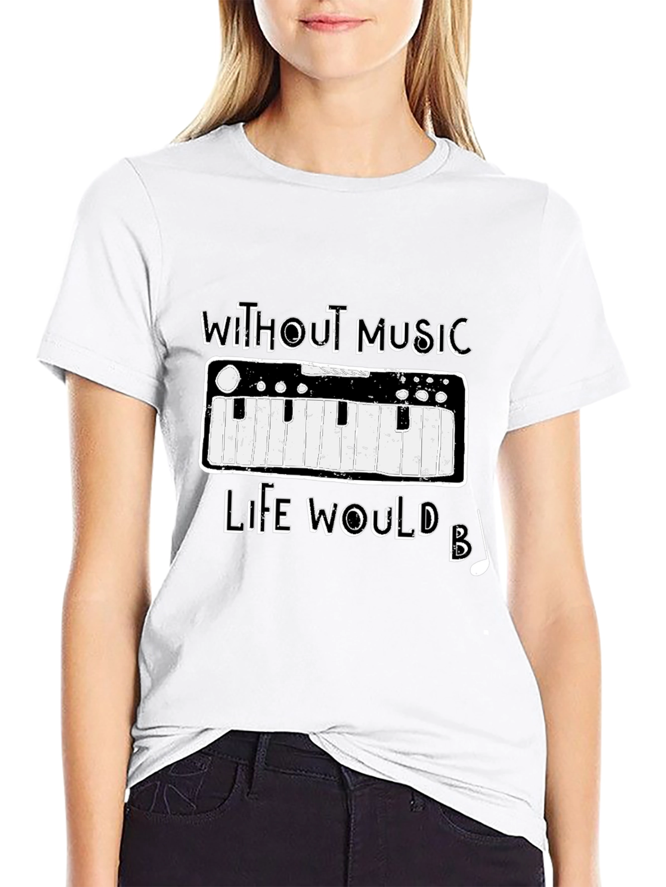 Music Lover Tee - Life Without Music T-Shirt