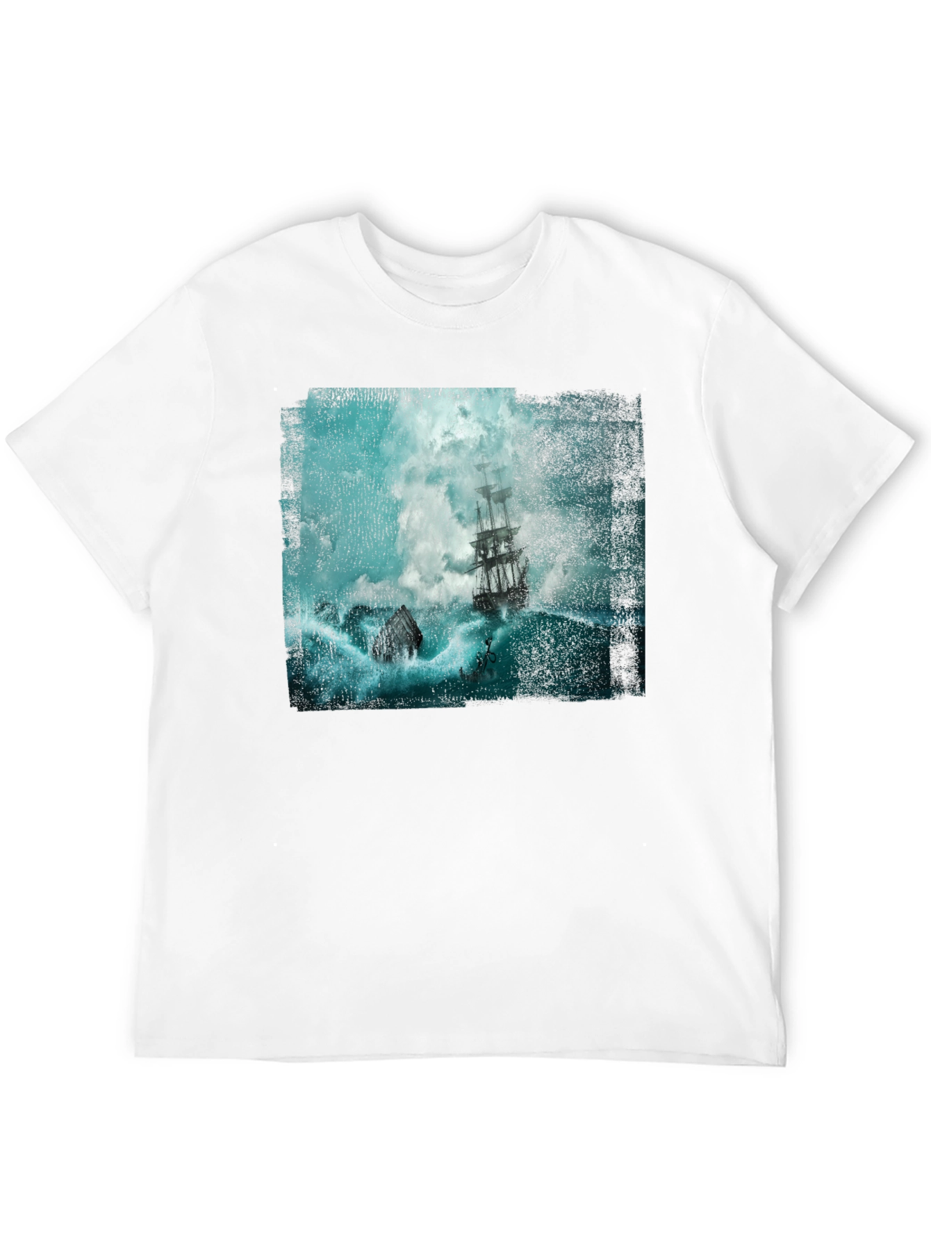 Stormy Seas Graphic Tee - Black