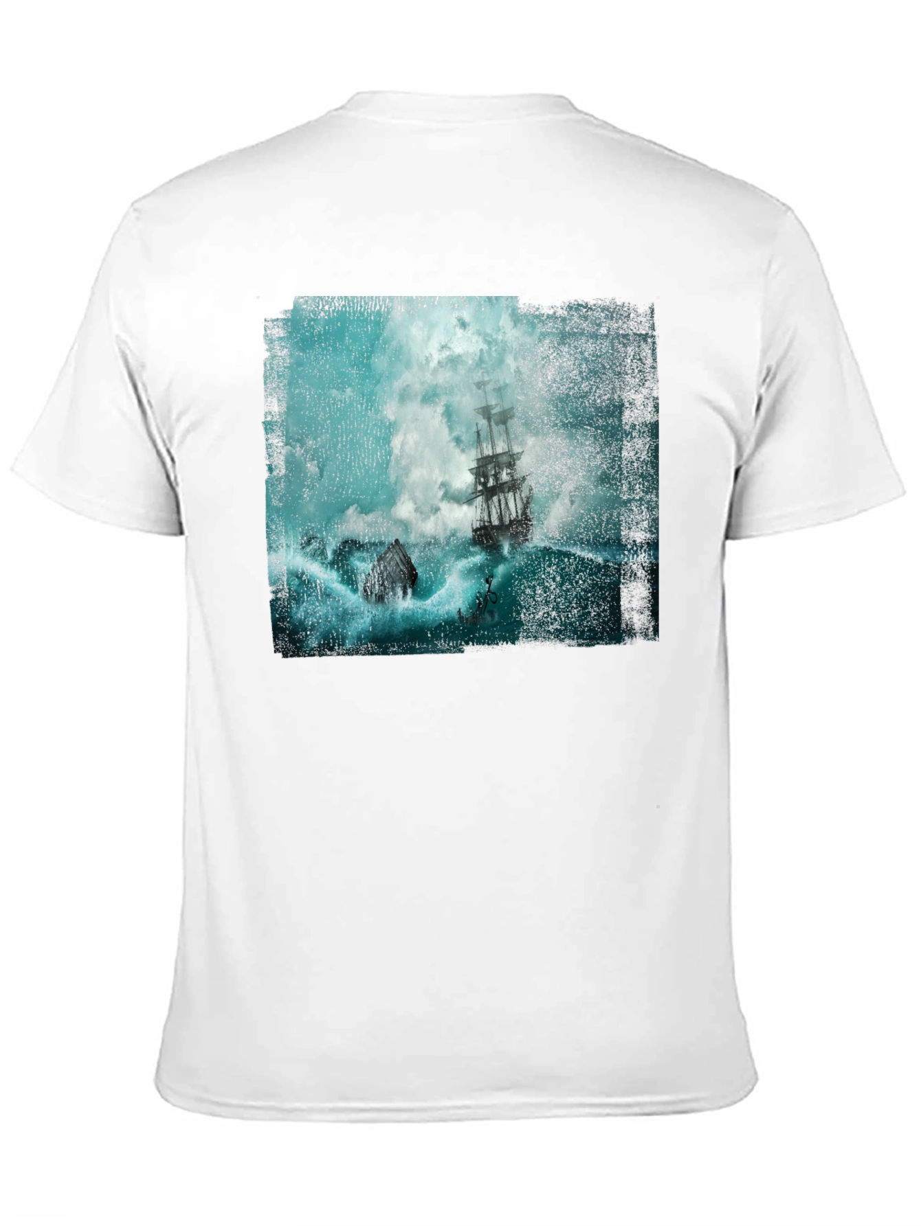 Stormy Seas Graphic Tee - Black