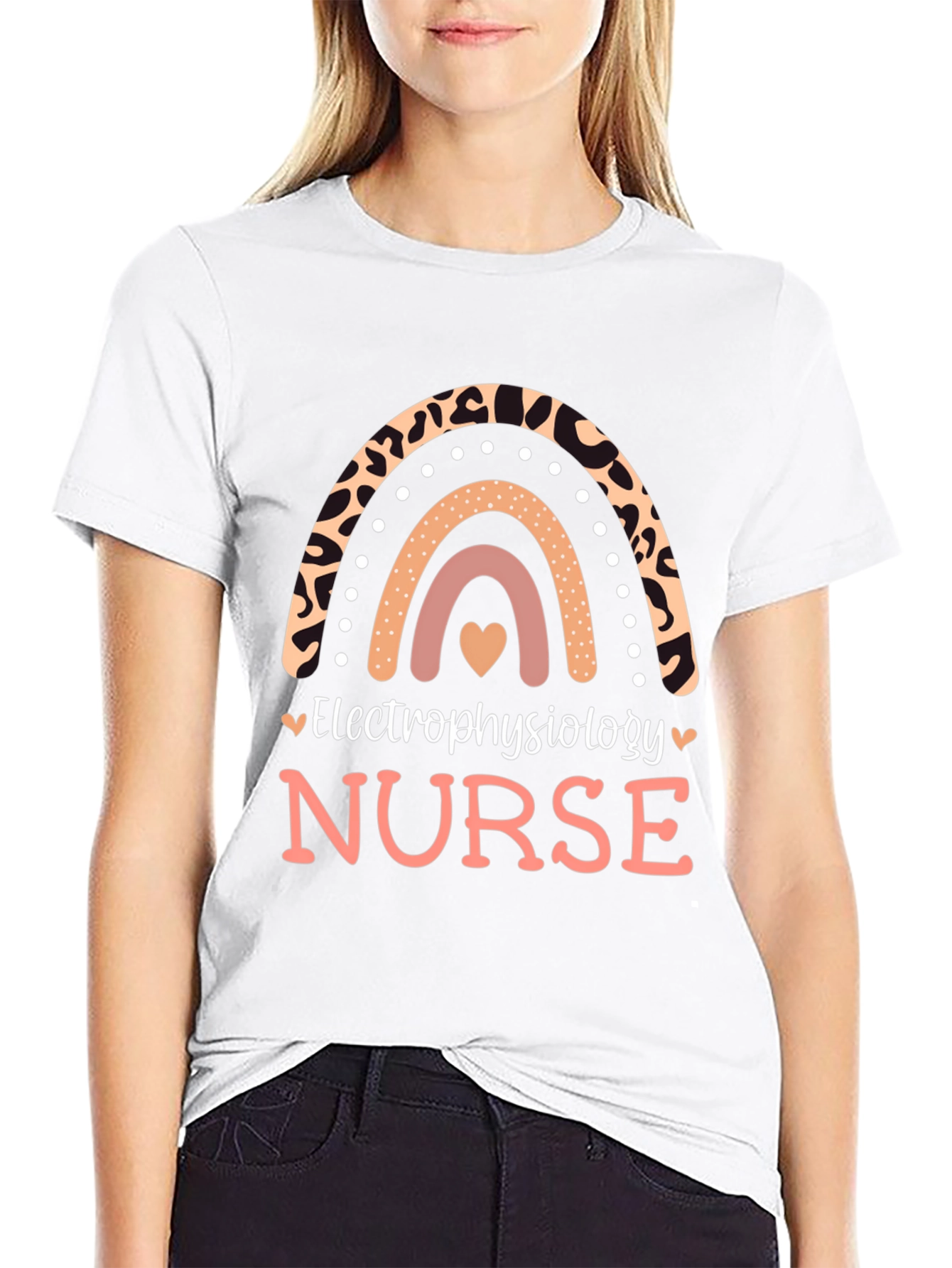 Electrophysiology Nurse Rainbow Graphic Tee