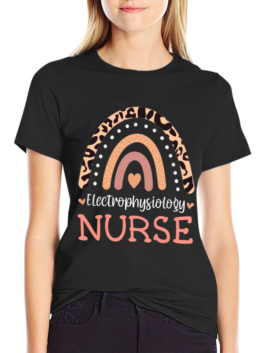 Electrophysiology Nurse Rainbow Graphic Tee