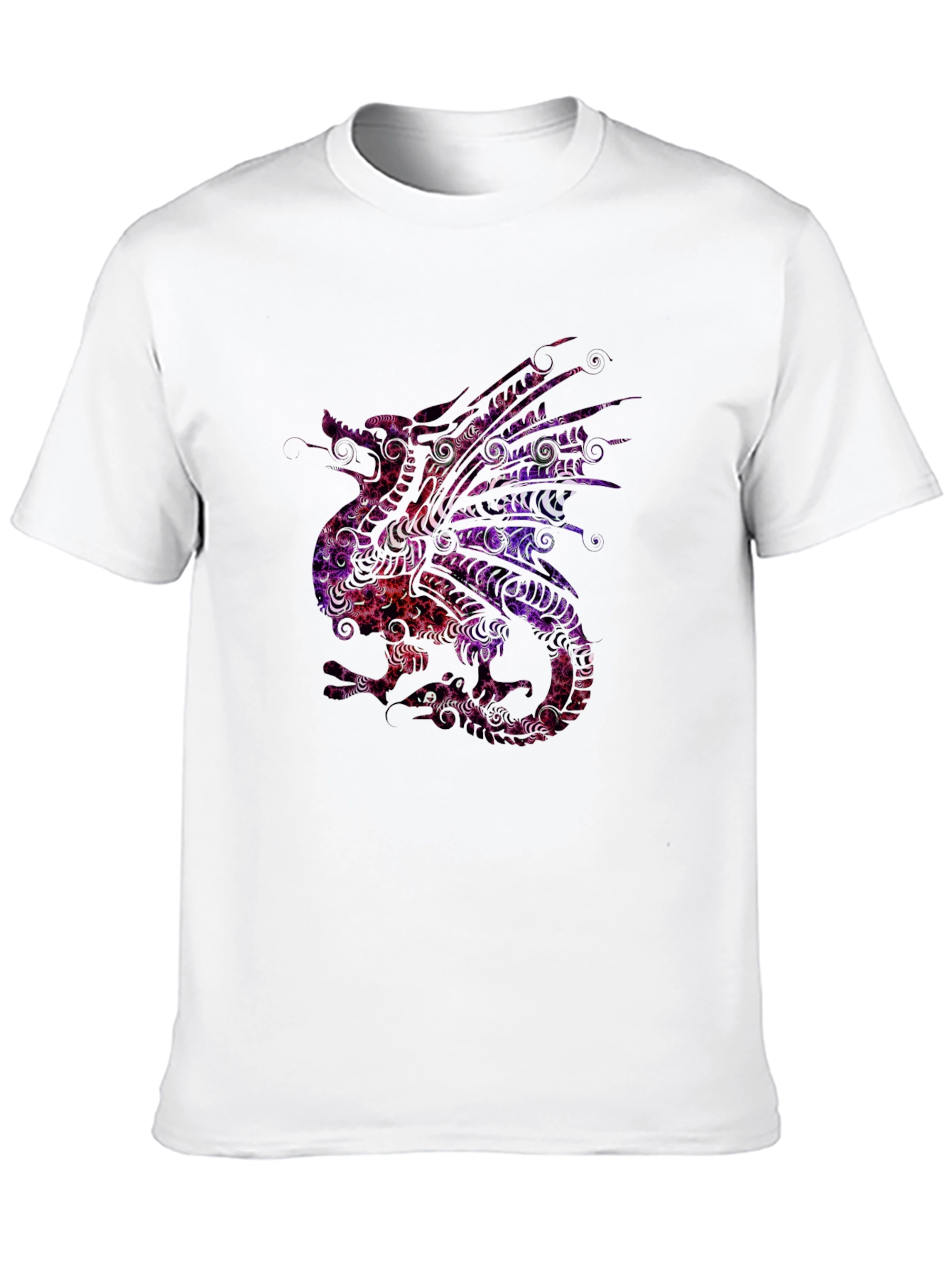 Dragon Graphic Tee - Artistic Patterned Design