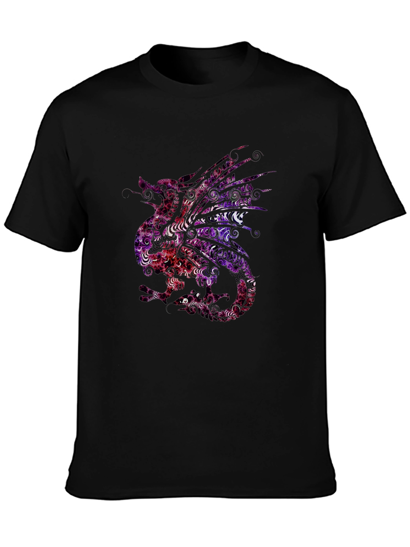 Dragon Graphic Tee - Artistic Patterned Design