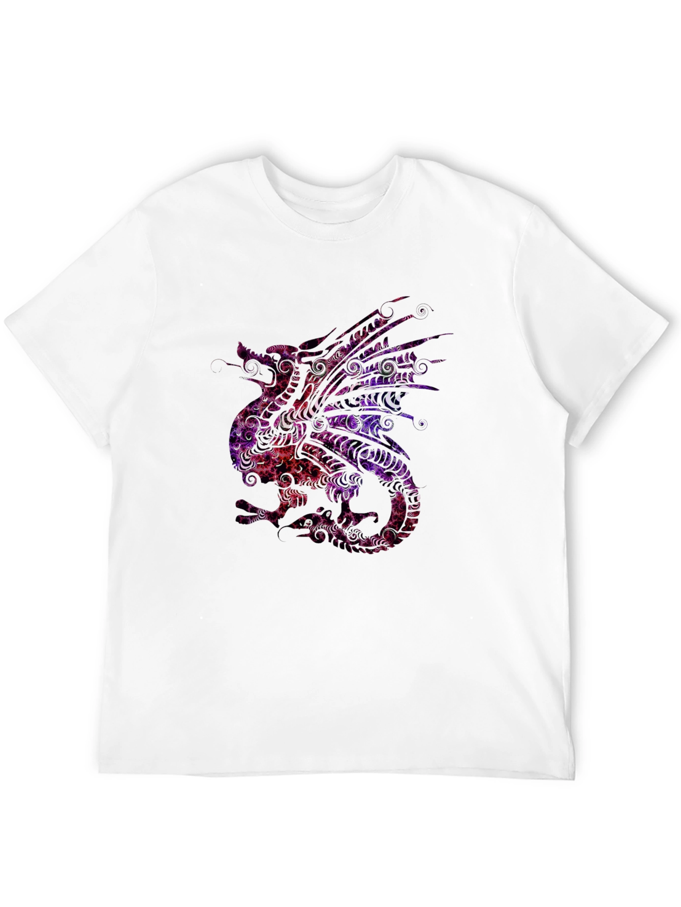 Dragon Graphic Tee - Artistic Patterned Design