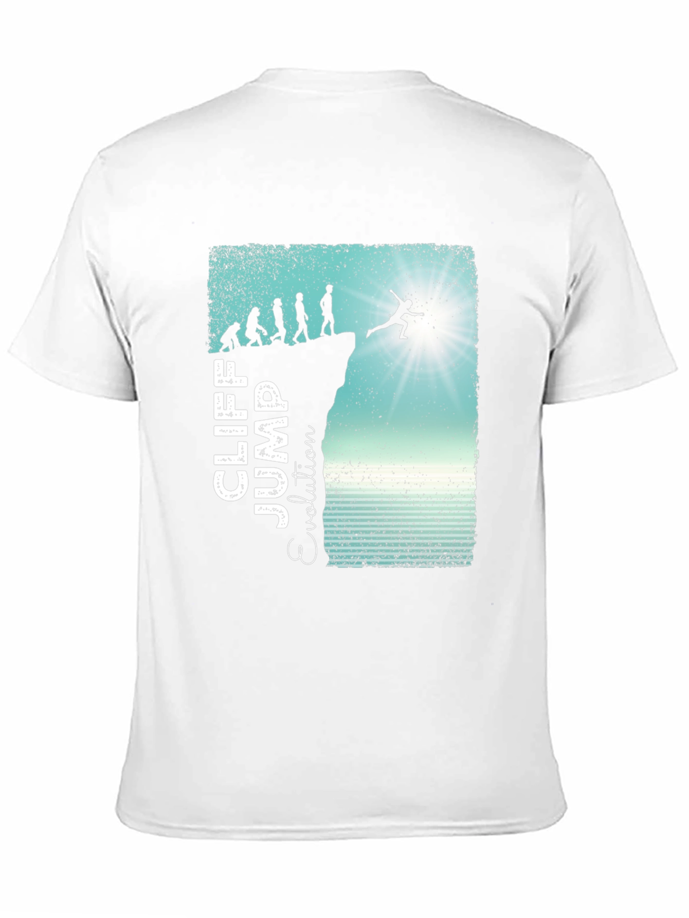 Cliff Jump Evolution Graphic T-Shirt