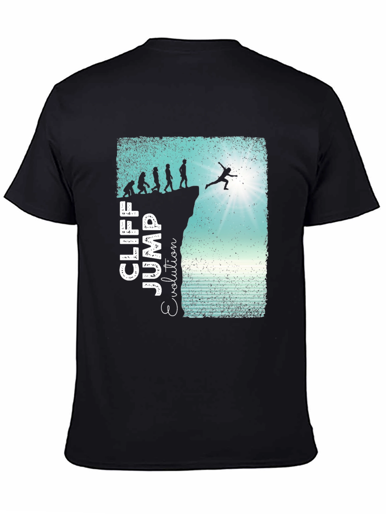 Cliff Jump Evolution Graphic T-Shirt