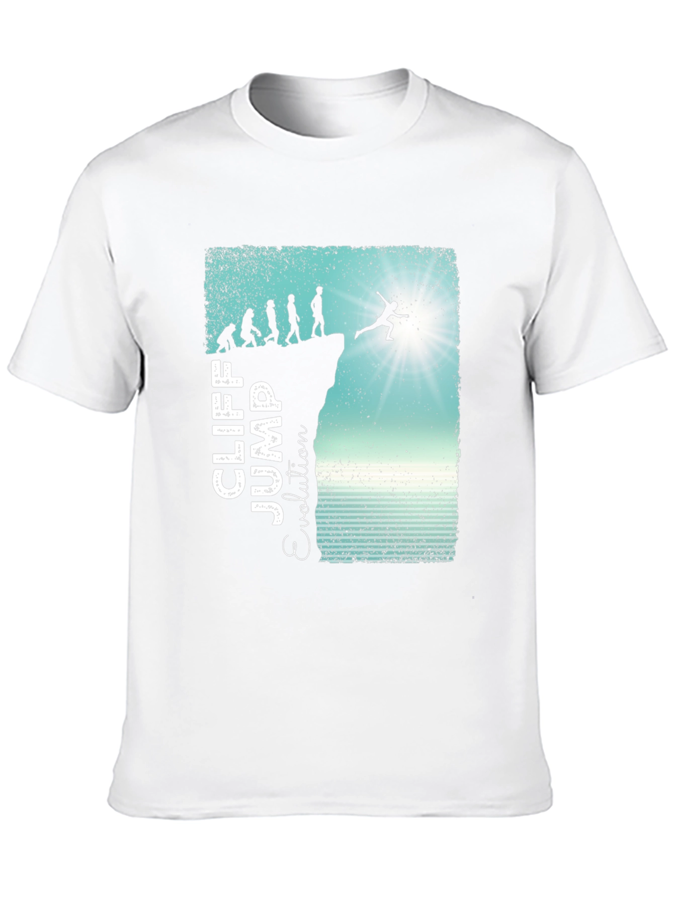 Cliff Jump Evolution Graphic T-Shirt