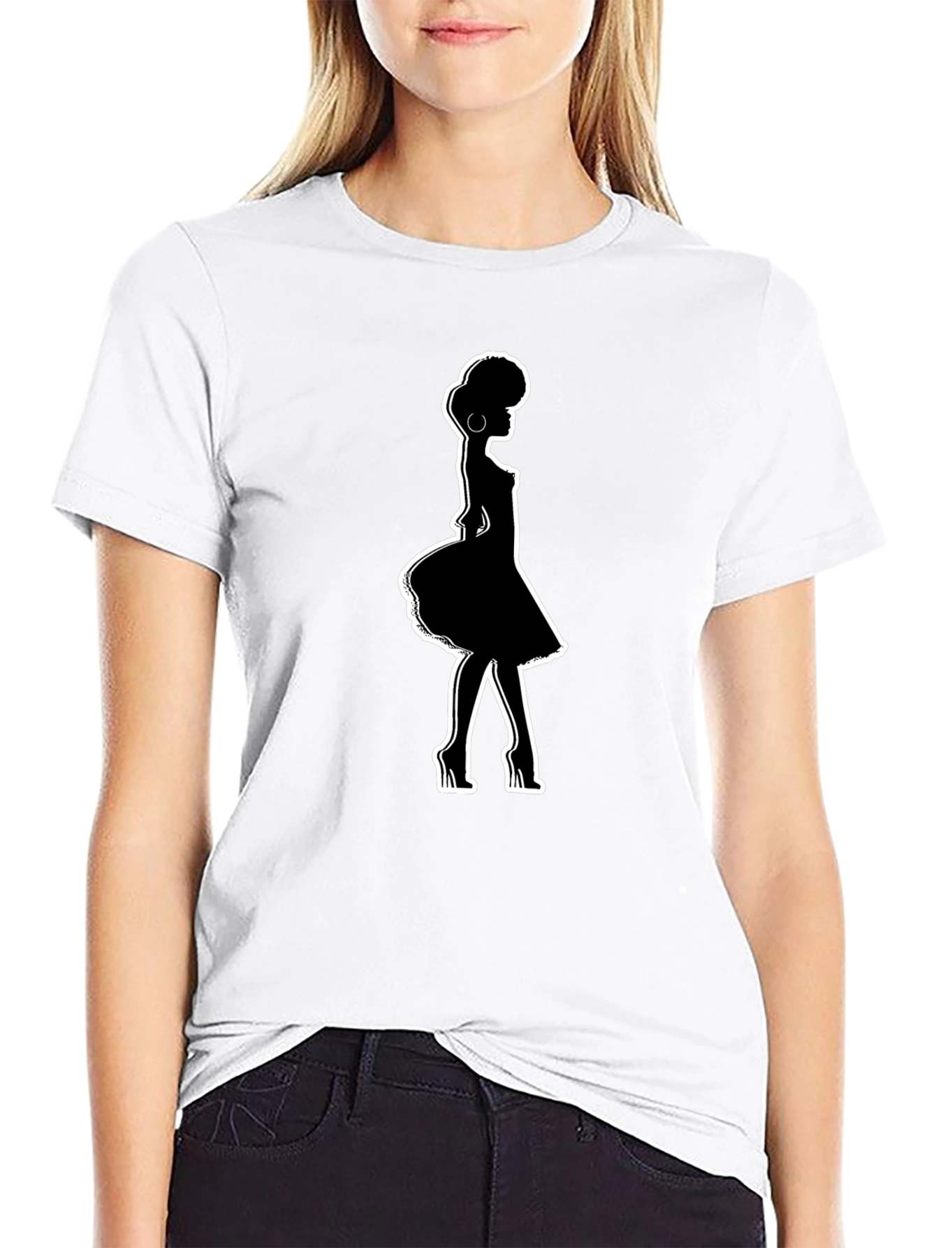 Silhouette Graphic Black T-Shirt