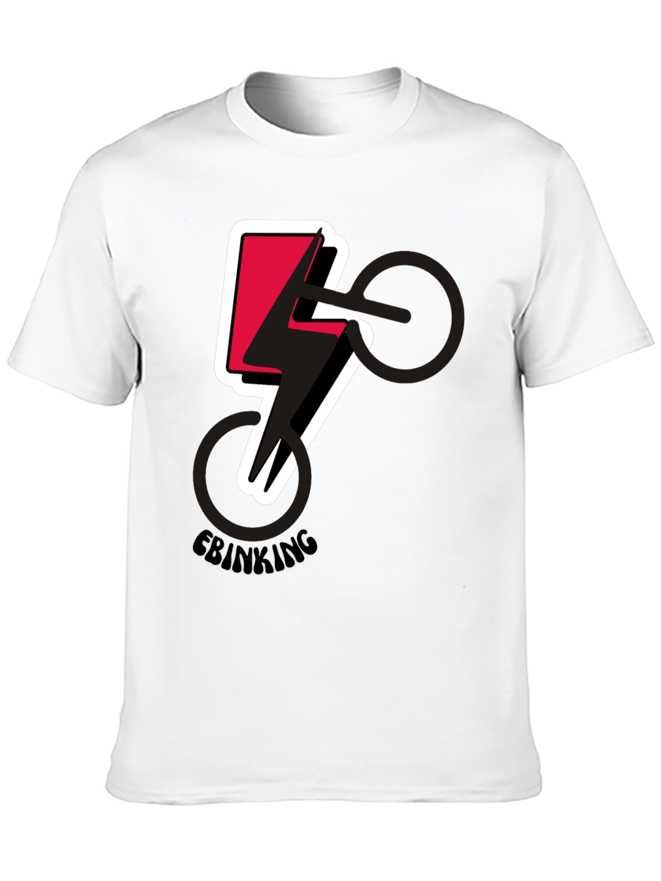 E-Biking Lightning Bolt Graphic Tee - Stylish & Electric!