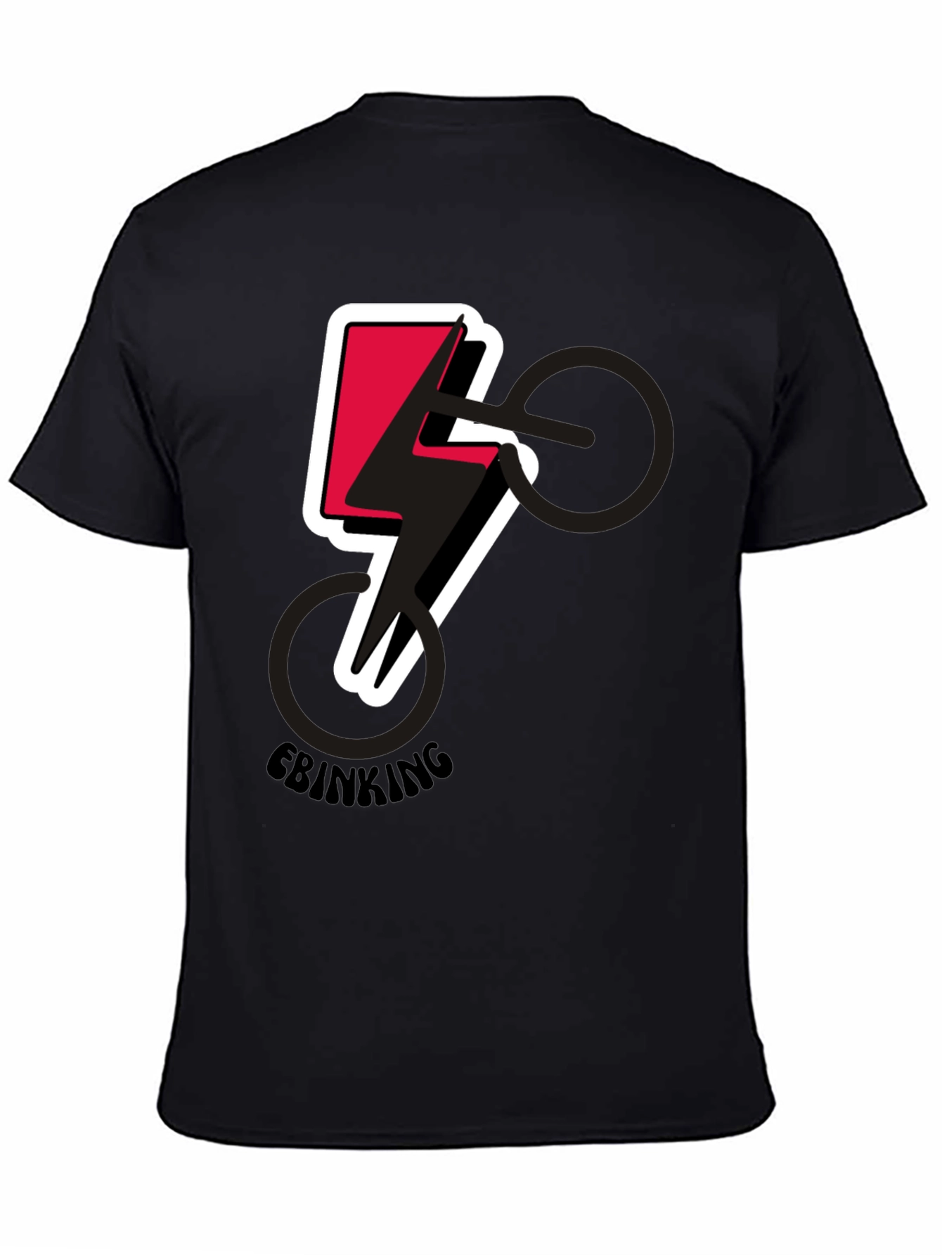 E-Biking Lightning Bolt Graphic Tee - Stylish & Electric!