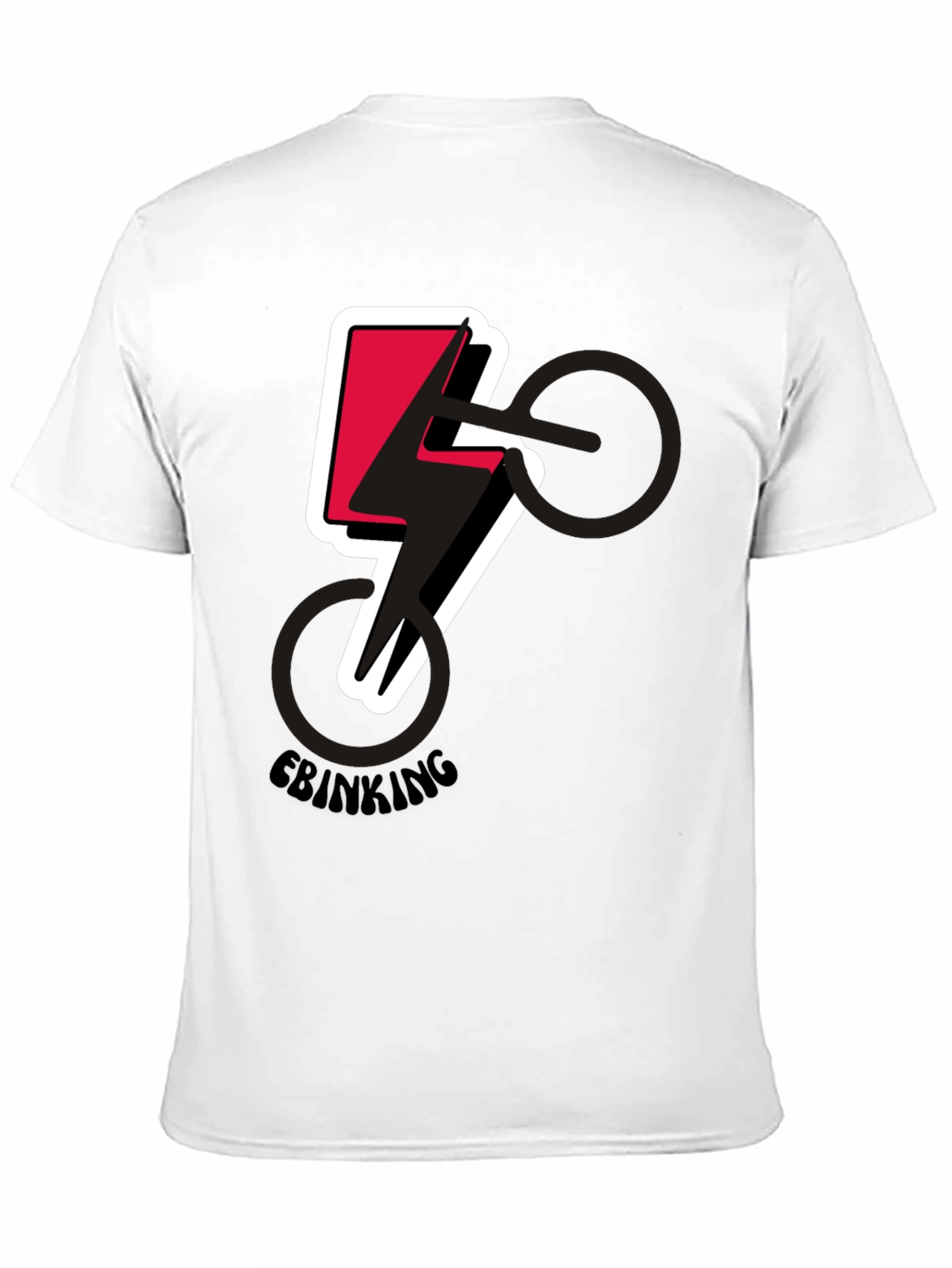 E-Biking Lightning Bolt Graphic Tee - Stylish & Electric!
