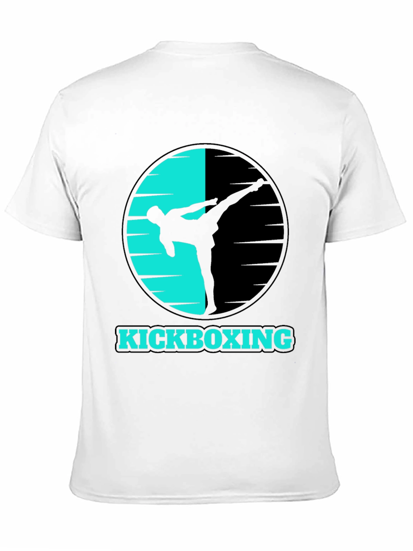 Kickboxing Graphic Tee - Sporty Black T-Shirt