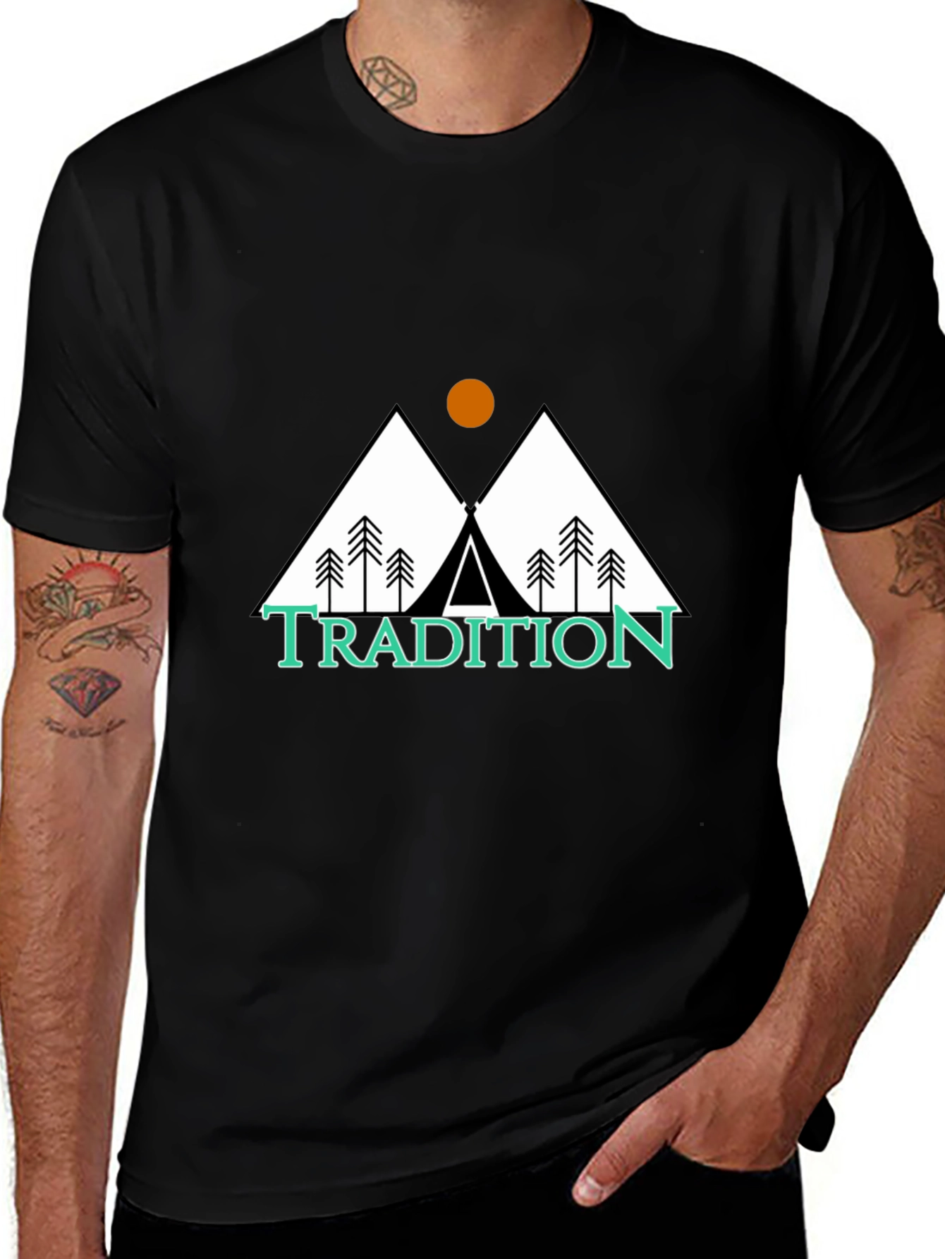 Tradition Graphic Tee - Mountain Tent Design